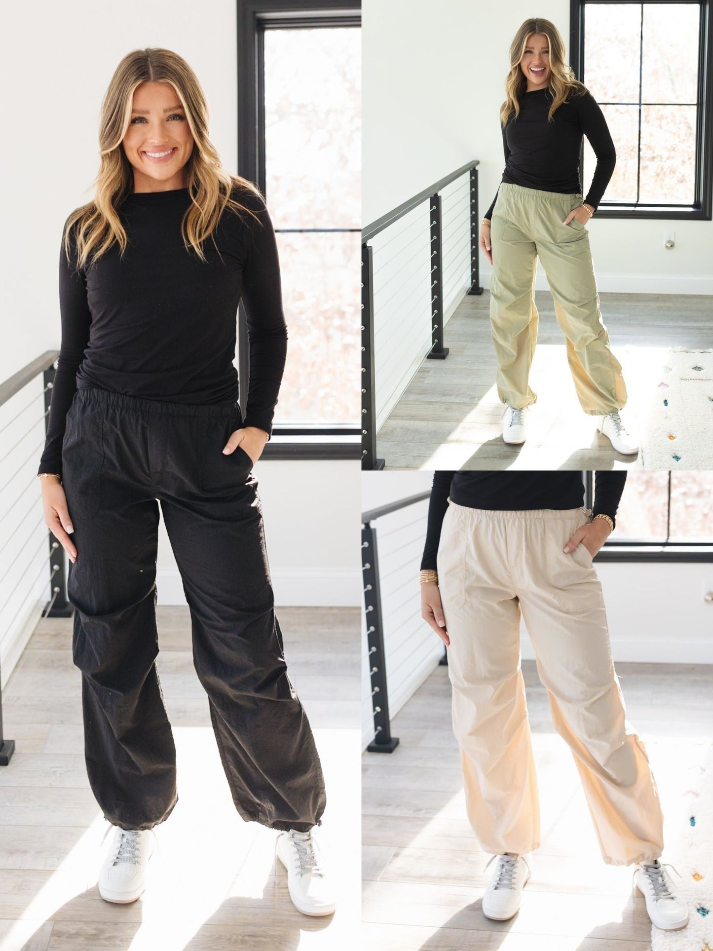 Toggle Waist Windbreaker Joggers *Final Sale*
