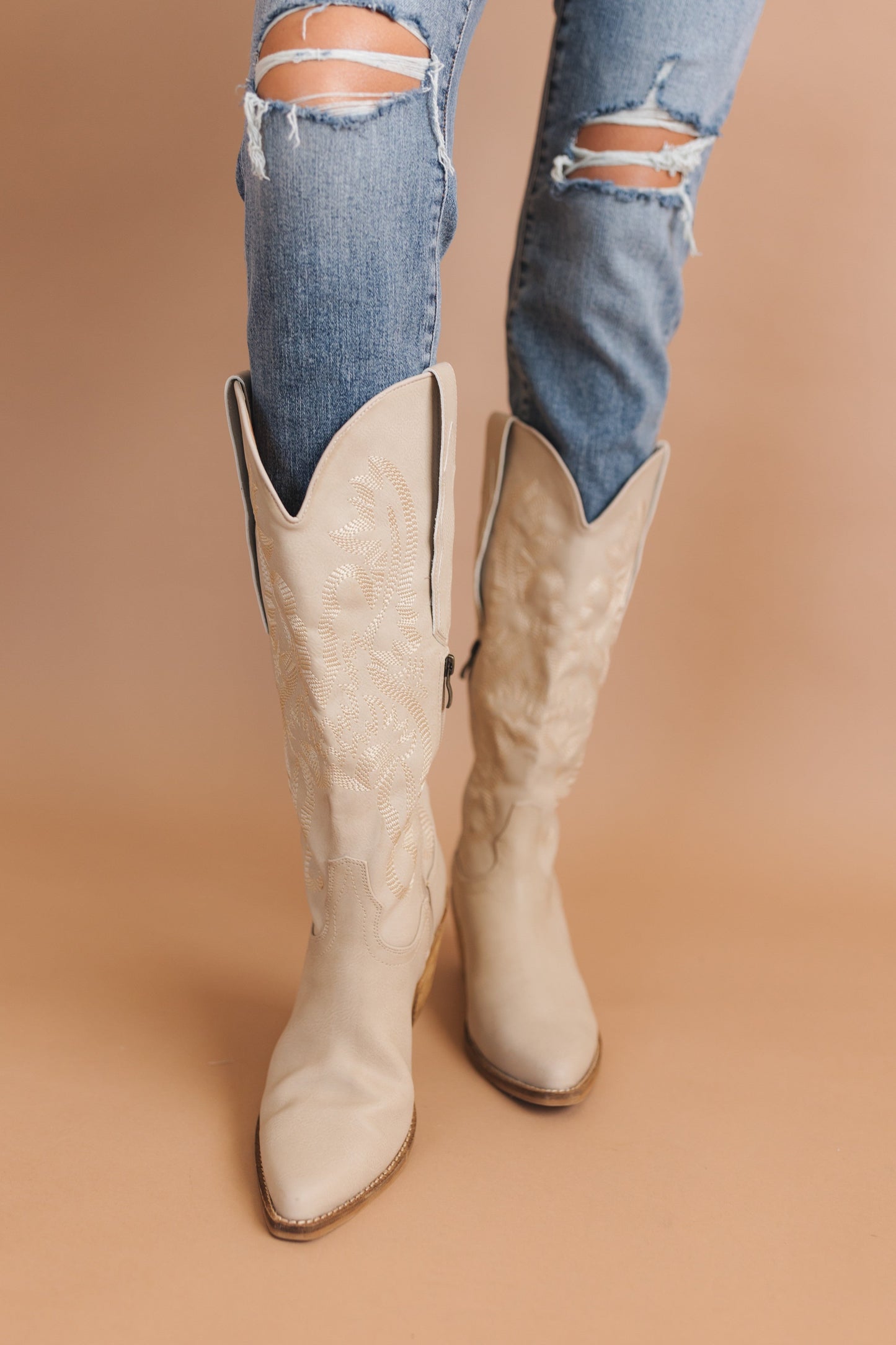 Adela Embroidered Western Boot