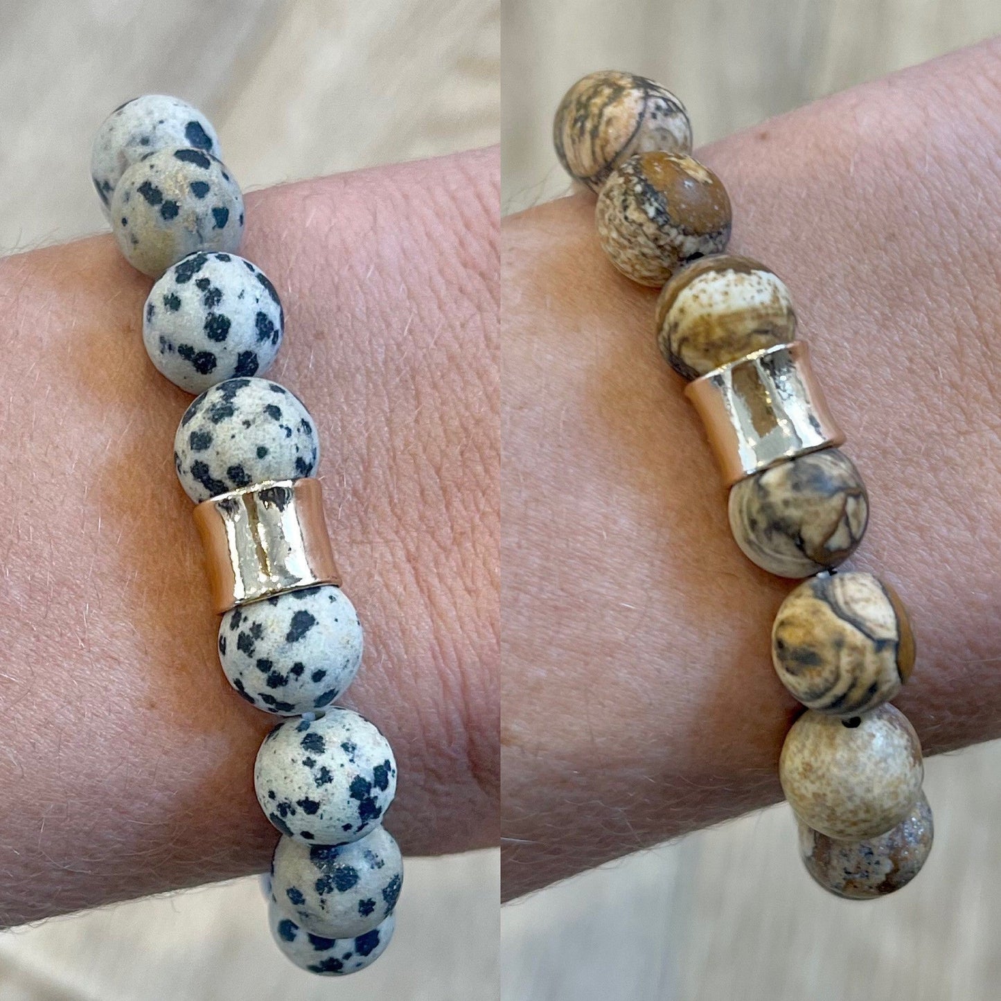 Natural Stone Beaded Bracelet