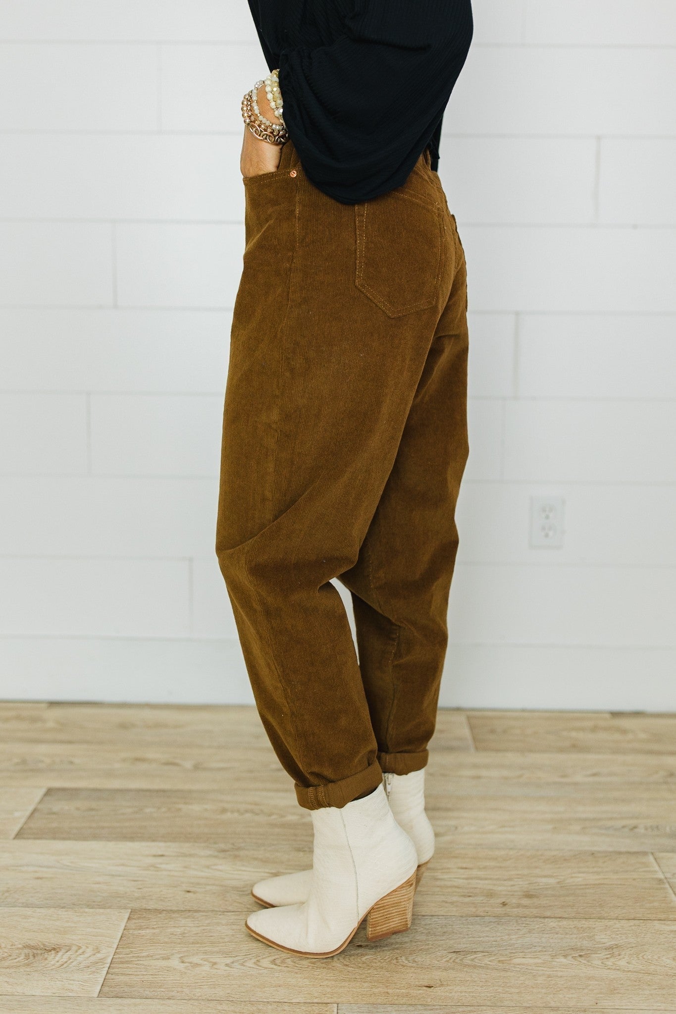 sku26674 | YMI Corduroy High Rise Mom Pants *Final Sale*
