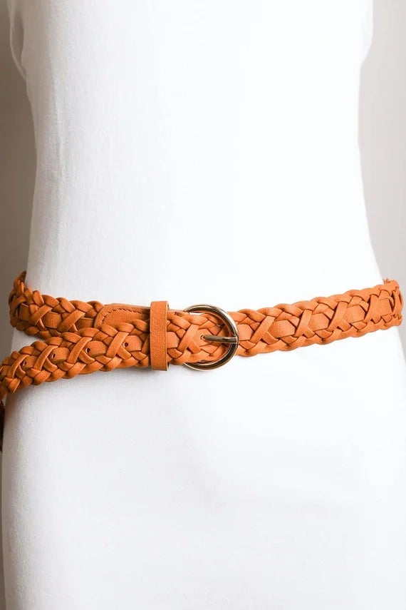 Double Braided Buckle Belt