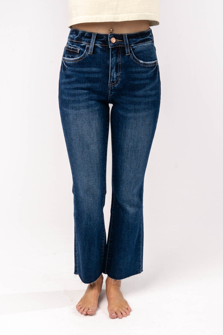 Lovervet High Rise Crop Flare Jeans