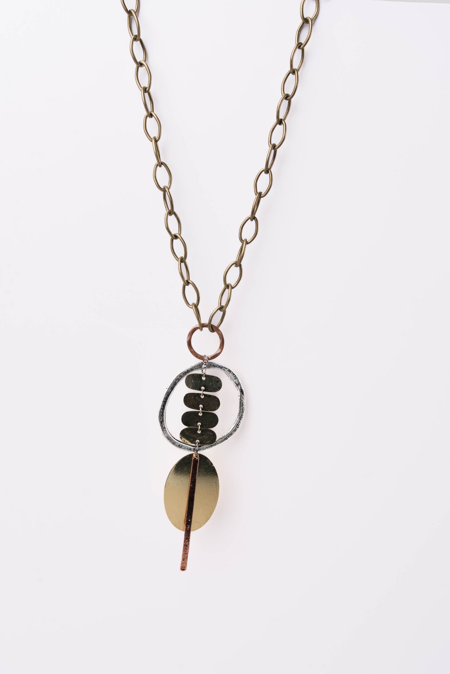 Geo Dangle Pendant Necklace