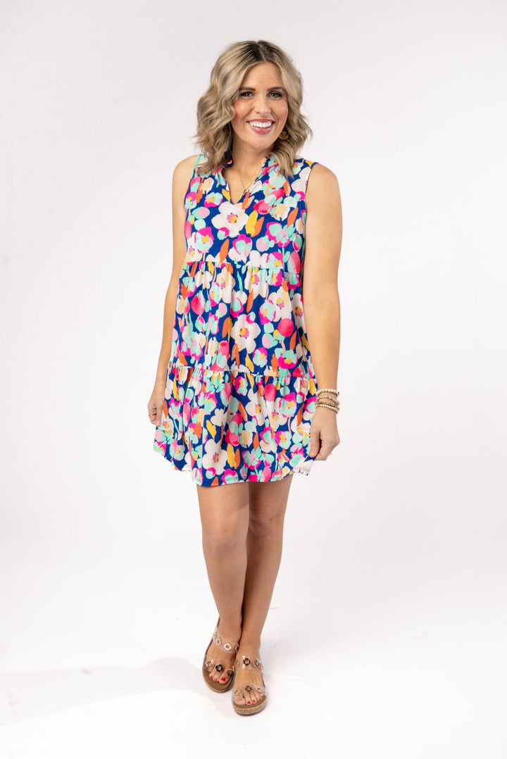 Liz Printed Tiered Dress *Final Sale*