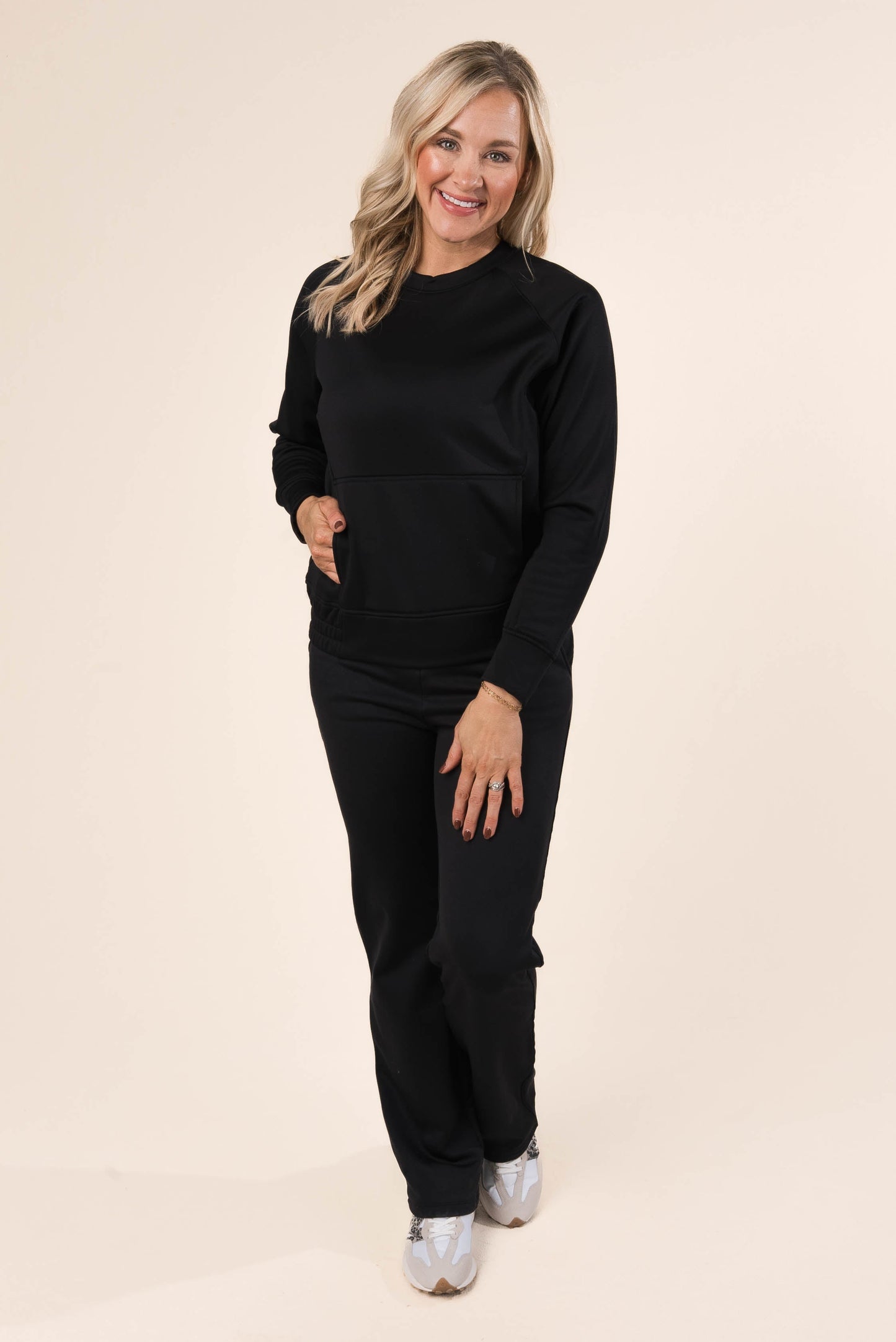 Flat Front Fleece Lined Pants
