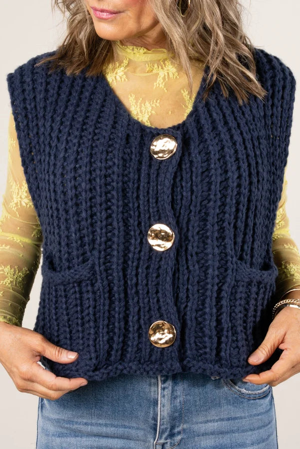 GF Exclusive Georgia Mae Chunky Knit Sweater Vest