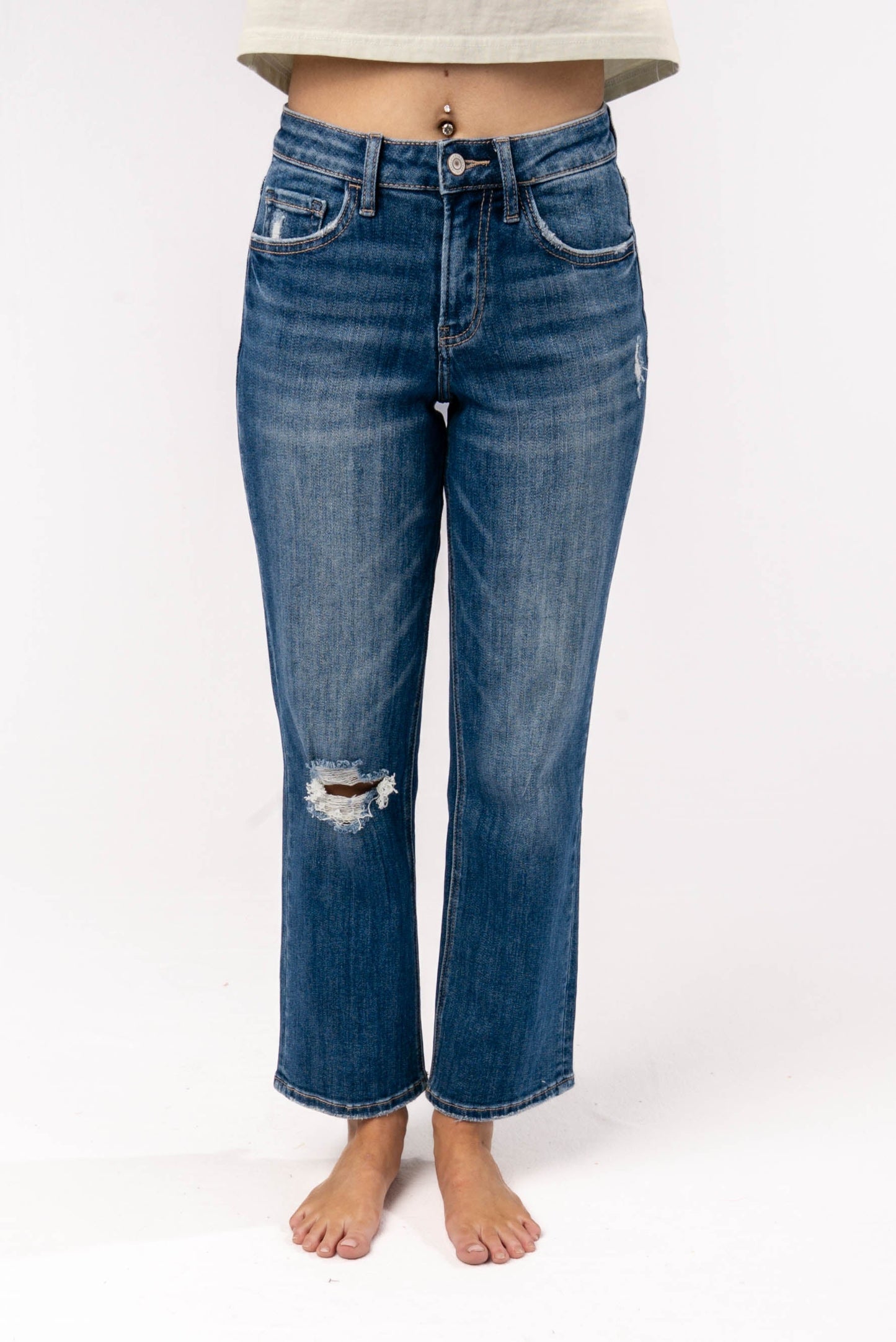Lovervet High Rise Straight Leg Jeans