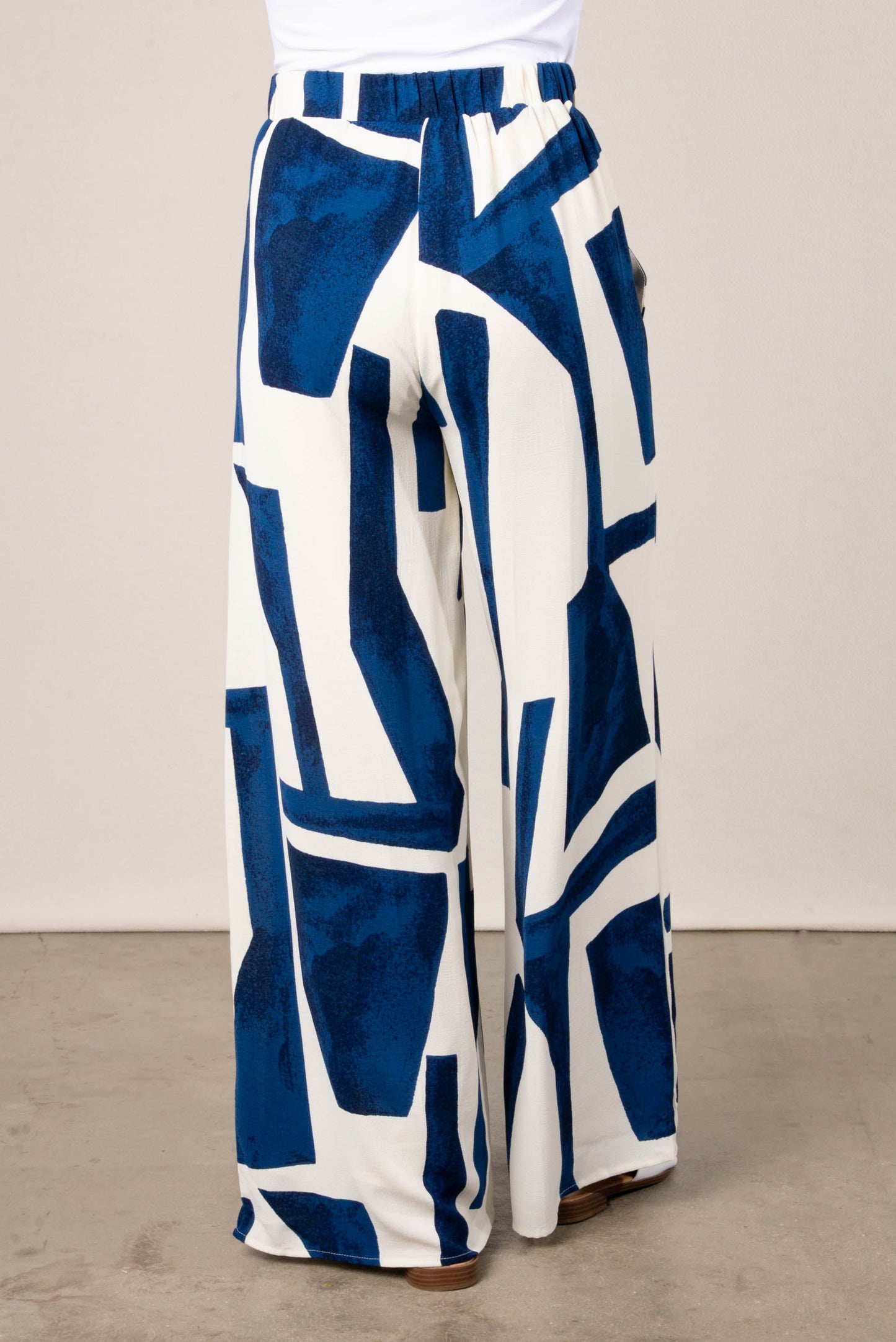 Geo High Waist Palazzo Pants