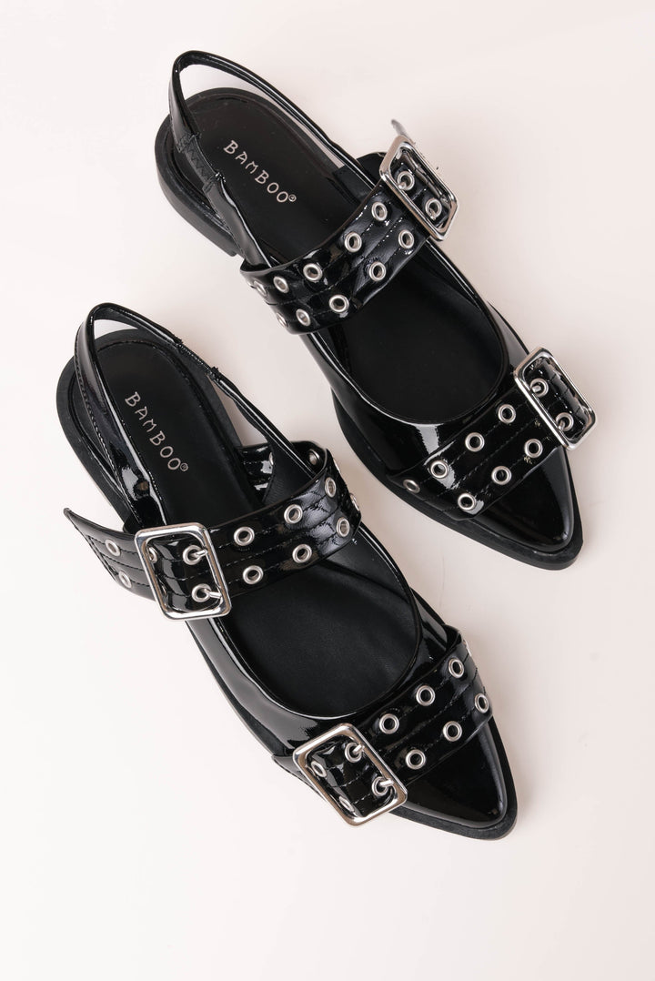 Livia Buckle Slingback Flat