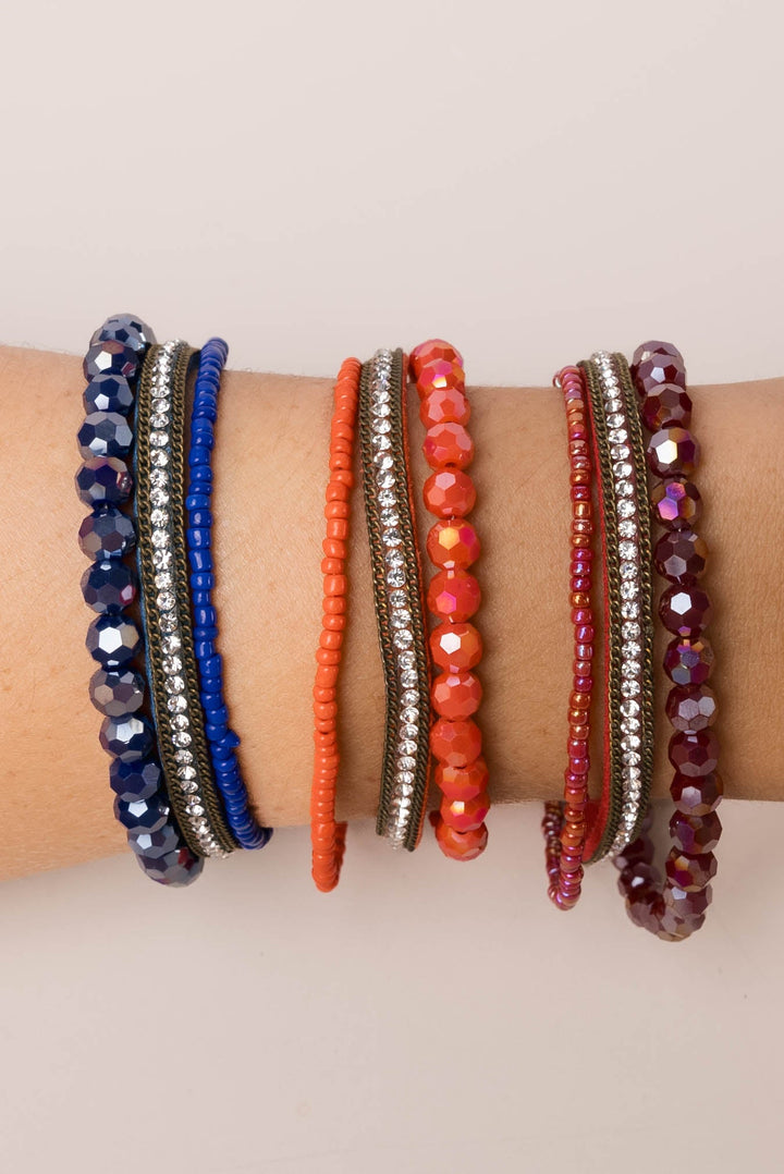 Bead + Suede Magnetic Bracelet