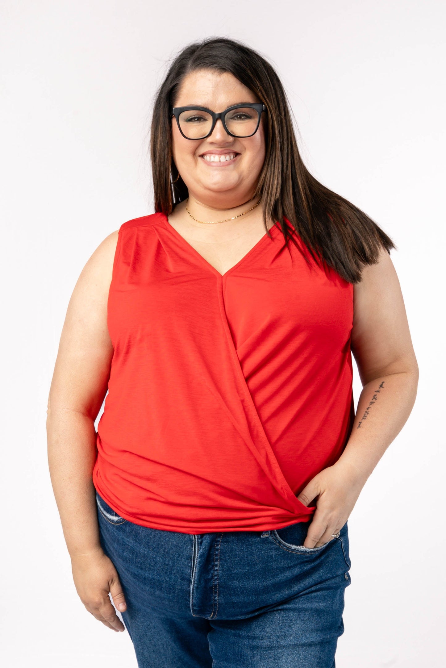 Charm Surplice Tank