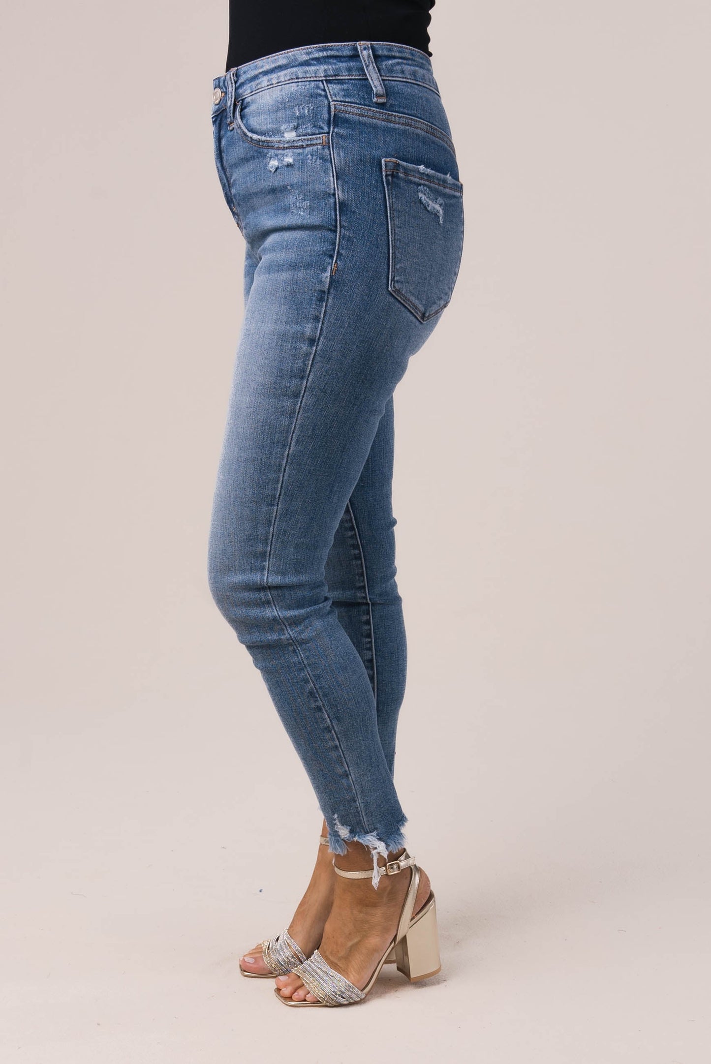 Lovervet by VERVET | Maggie High Rise Crop Skinny Jeans *Final Sale*