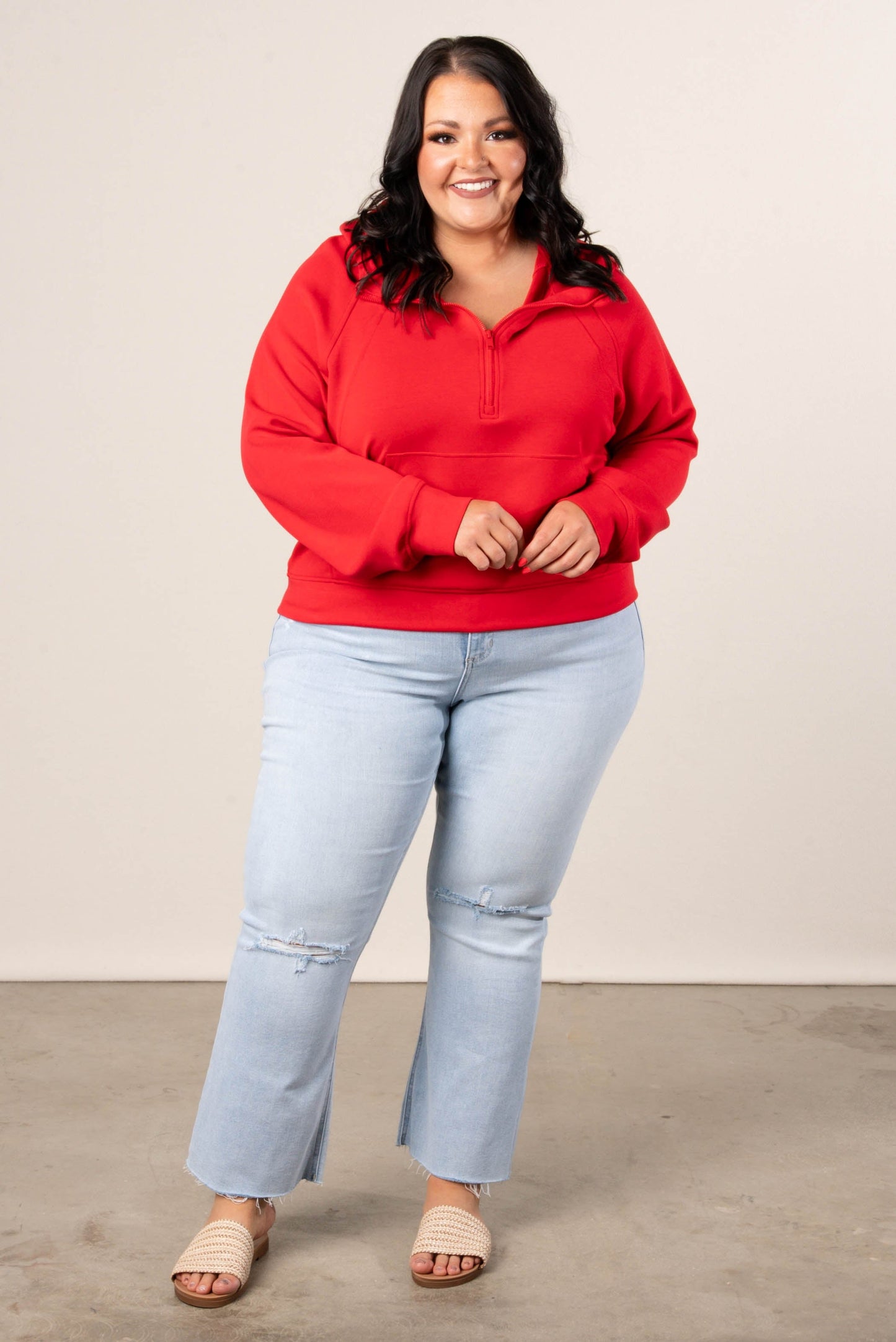 Scuba Half Zip Hooded Pullover