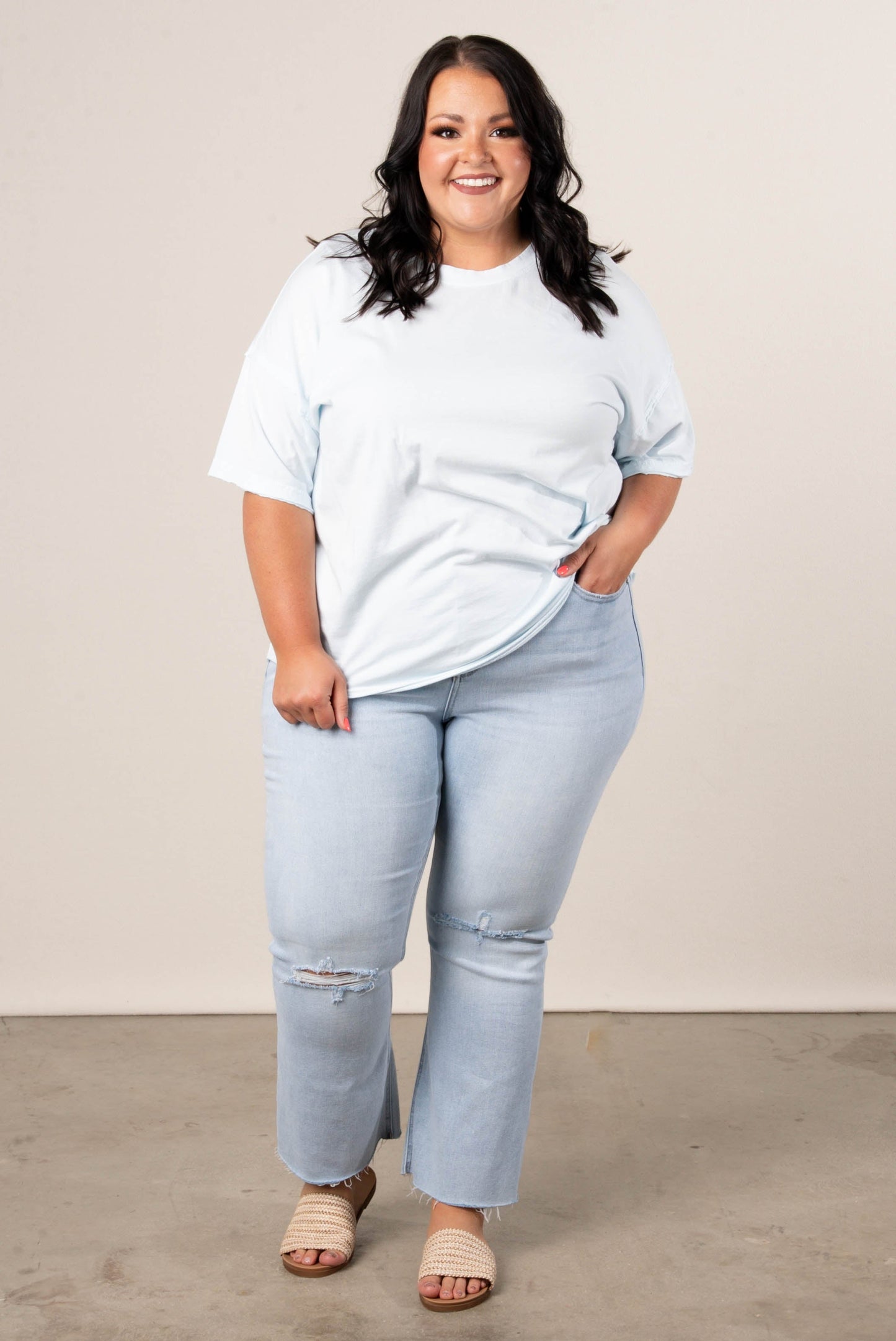Washed Raw Seamed Tee