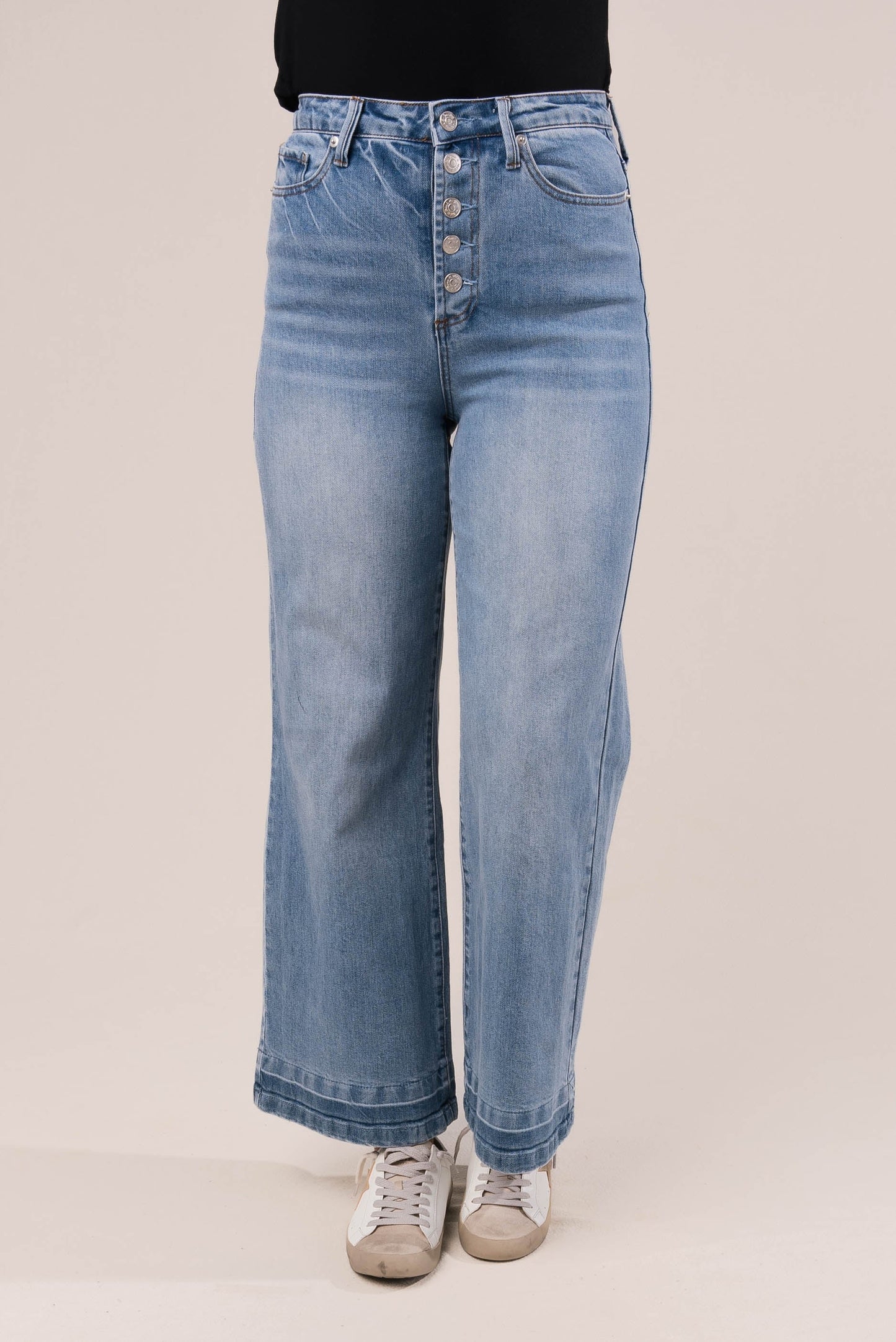 High Rise Wide Leg Jeans