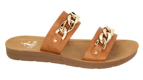 Seeing Double Slide Sandal