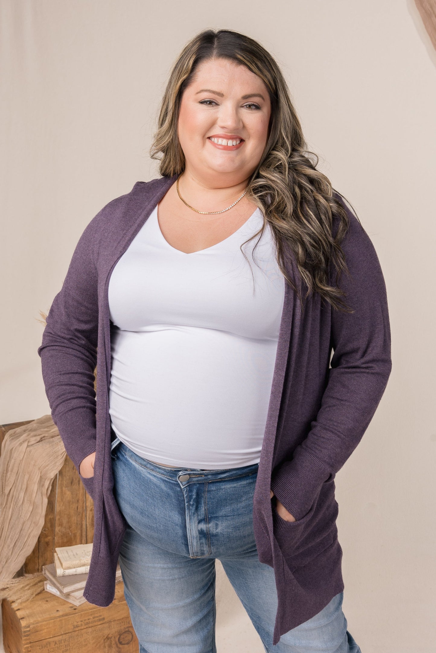 Open Front Sweater Cardigan