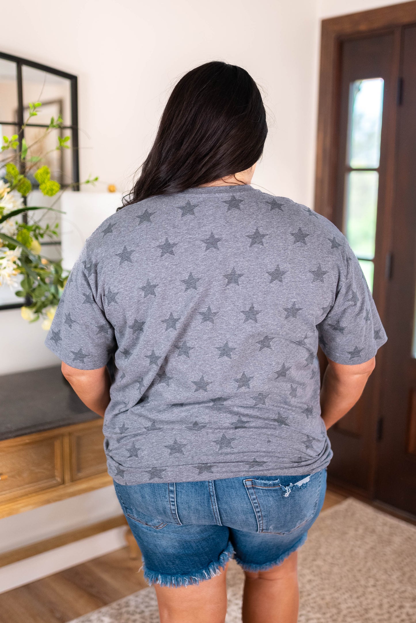 Star Print Baseball Chatter Graphic Tee *Final Sale*