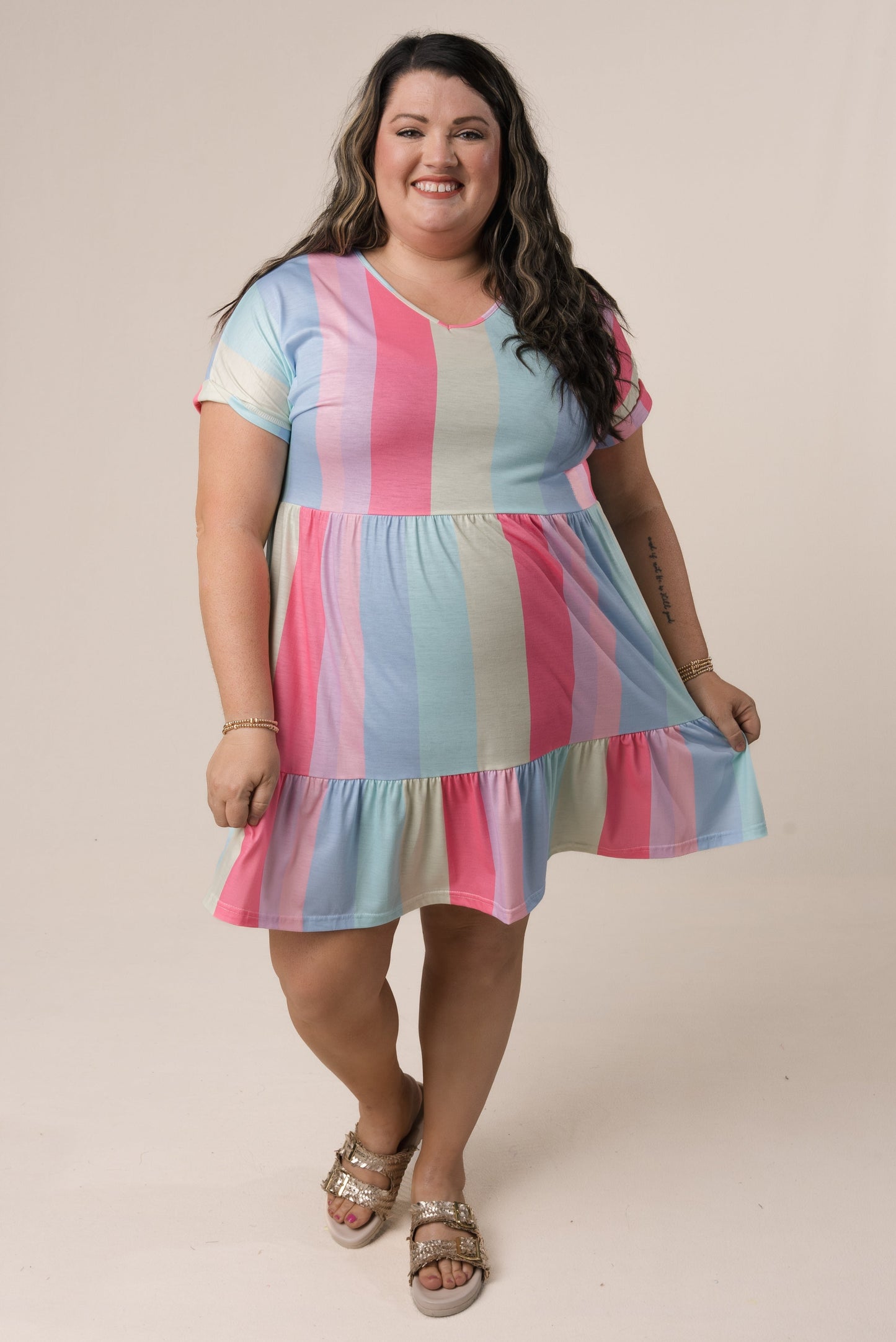Color Block Tiered Dress *Final Sale*