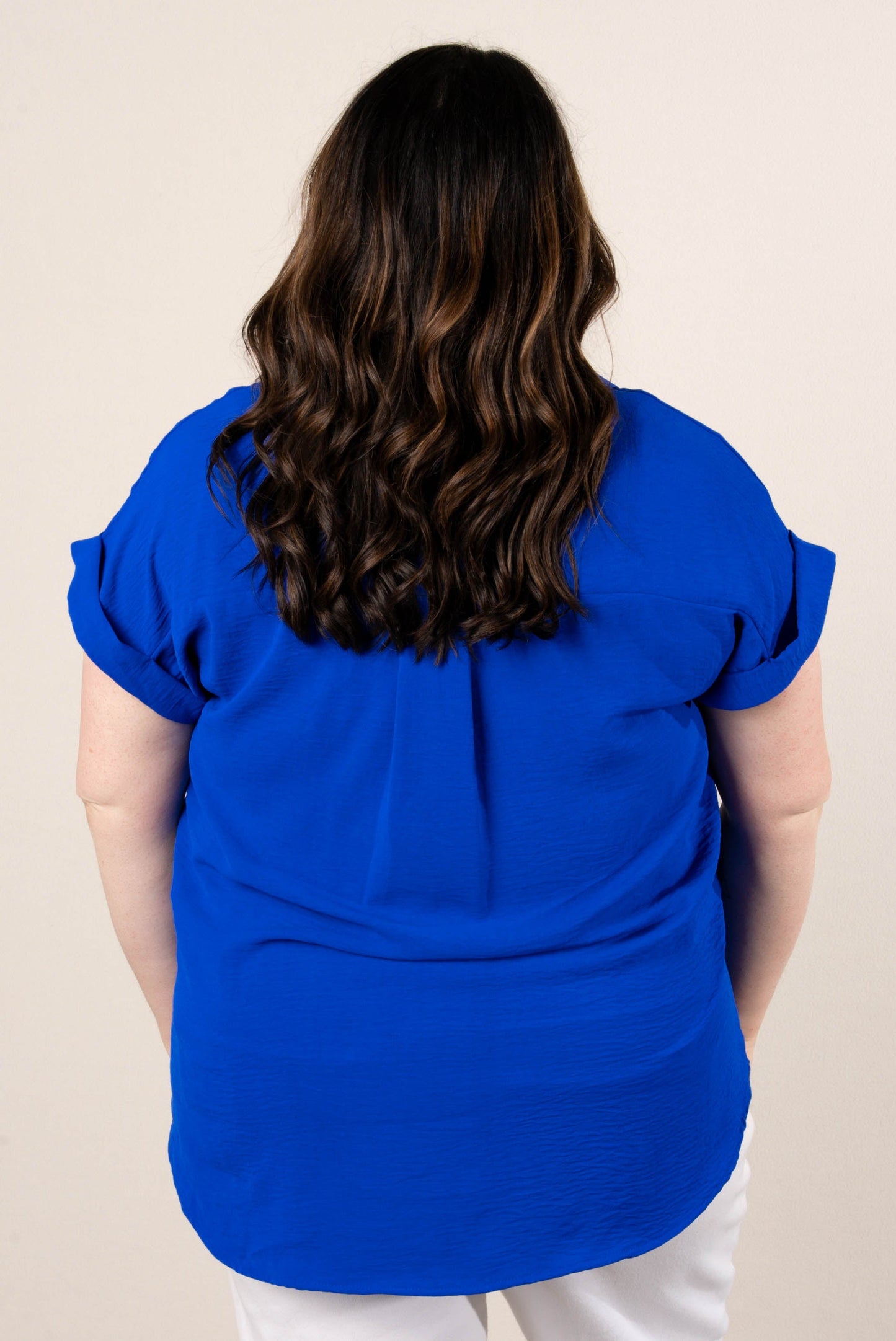 Crinkle Knit Hi-Lo Shirt