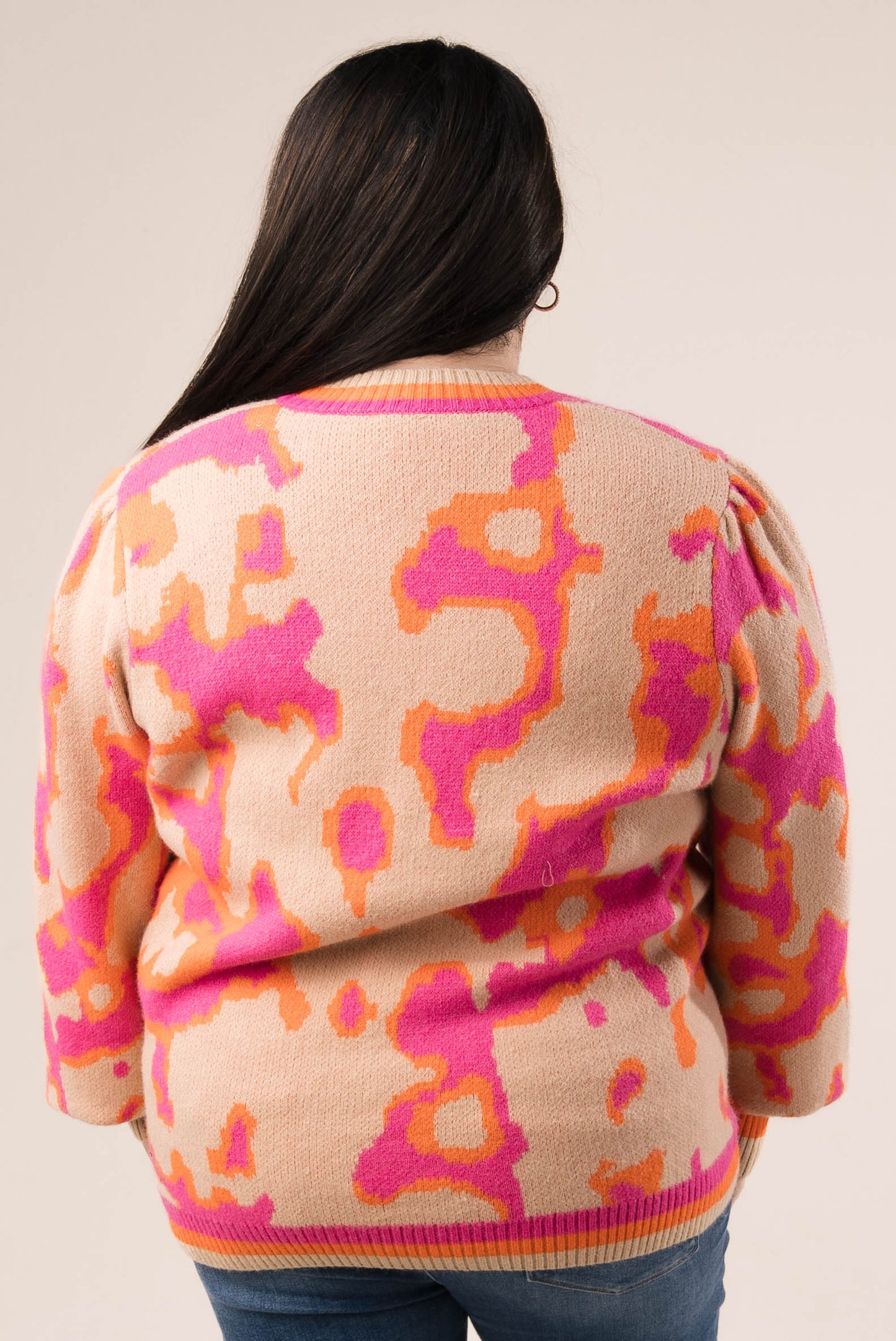 Leopard Puff Sleeve Sweater *Final Sale*