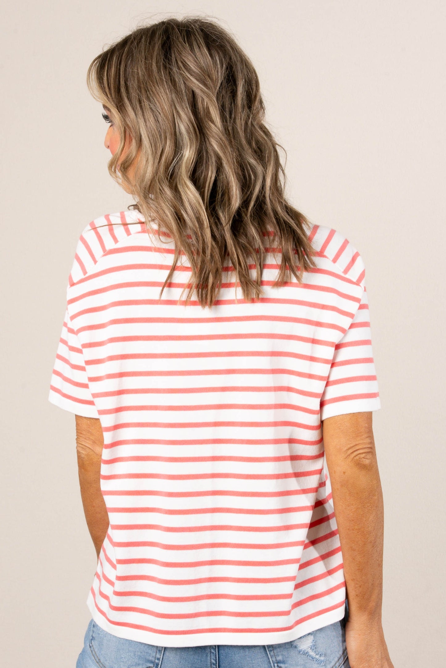 Striped V-Neck Sweater *Final Sale*