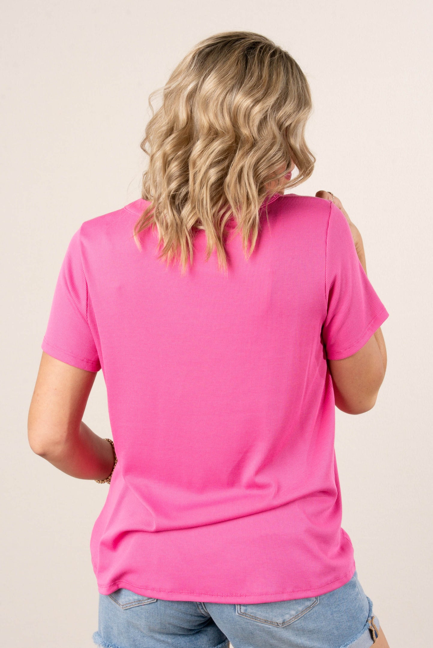 Ribbed Henley Top