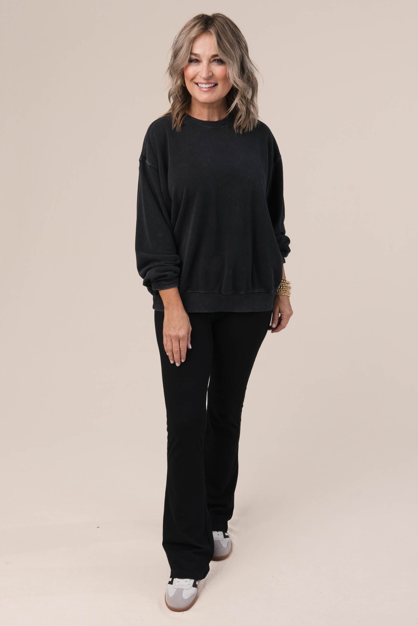 Washed Drop Shoulder Sweatshirt