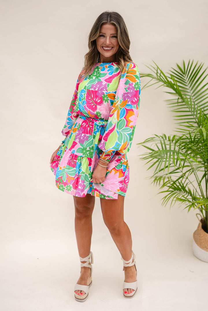 Botanical Tiered Dress