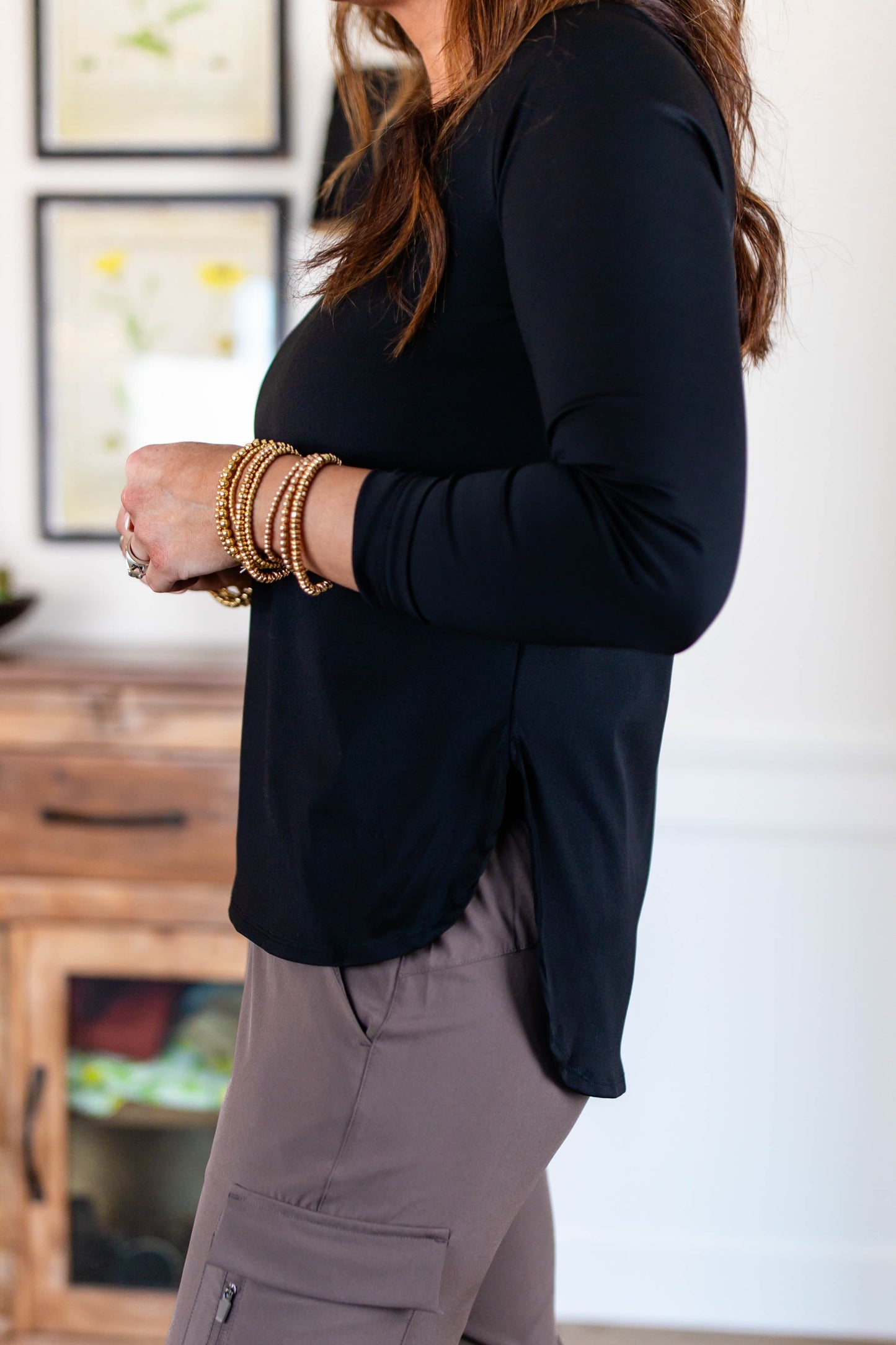Performance Knit Hi-Lo Top