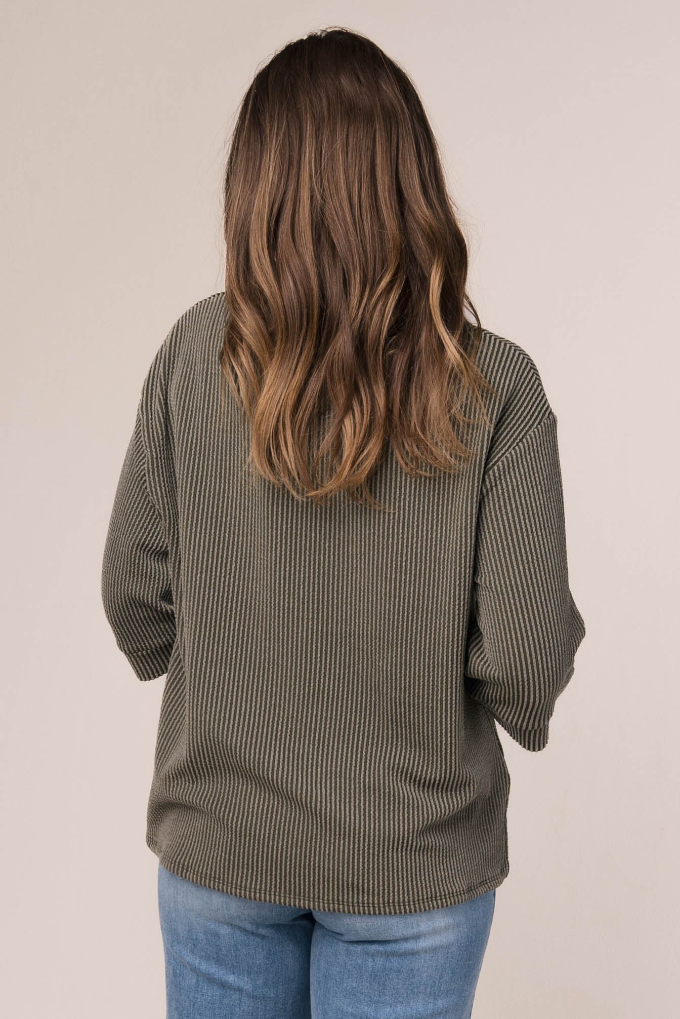 Ribbed Dolman Pocket Top *Final Sale*