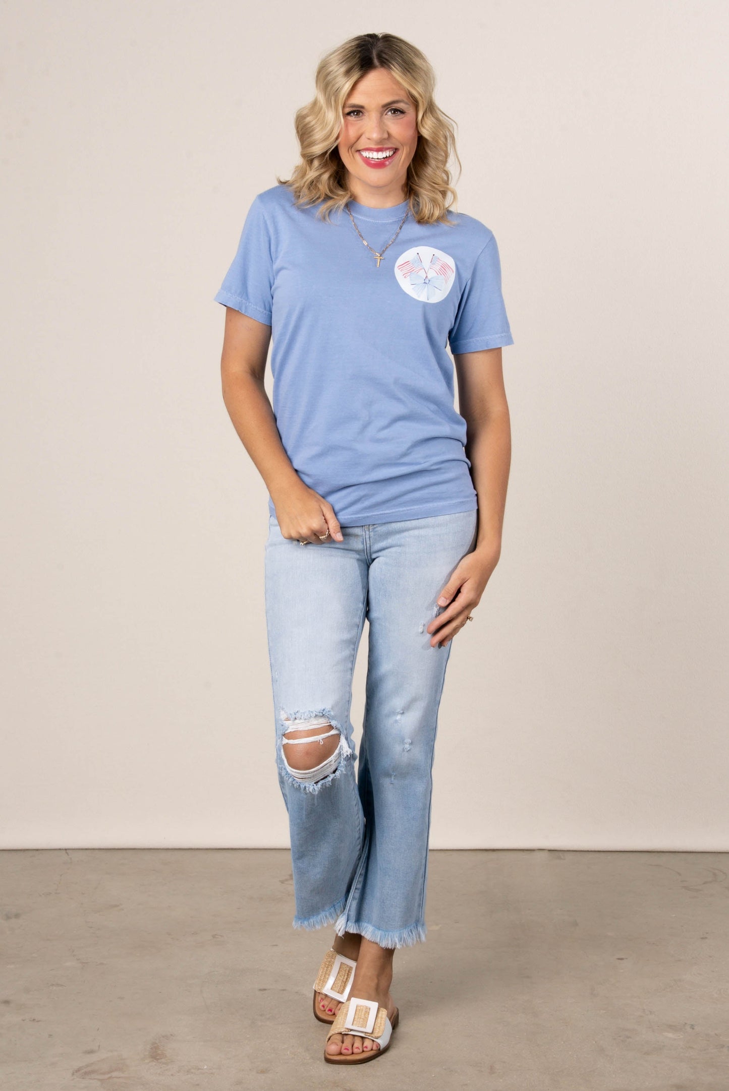 Loves Jesus + America Too Graphic Tee