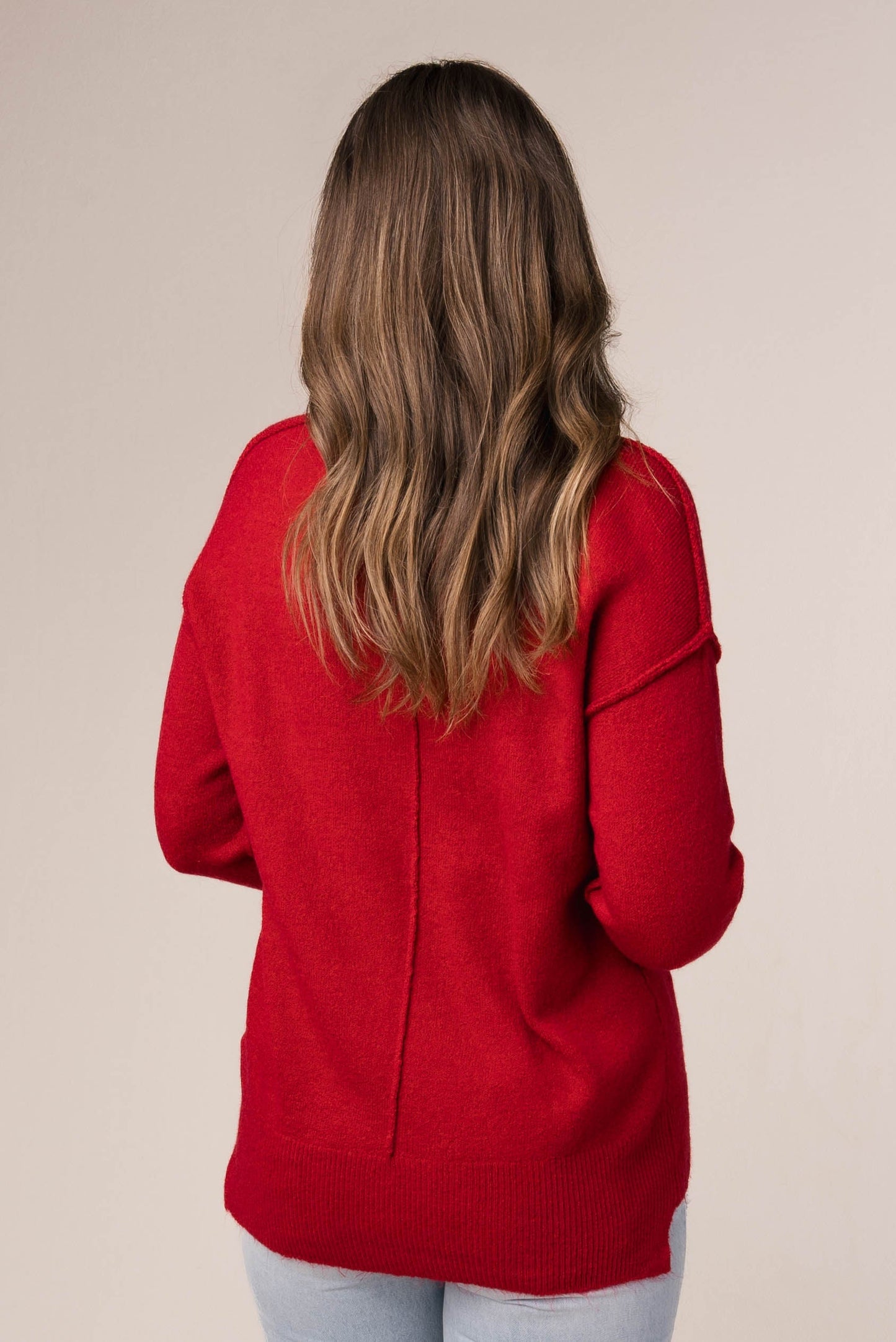 Melange Knit Hi-Lo Sweater *Final Sale*
