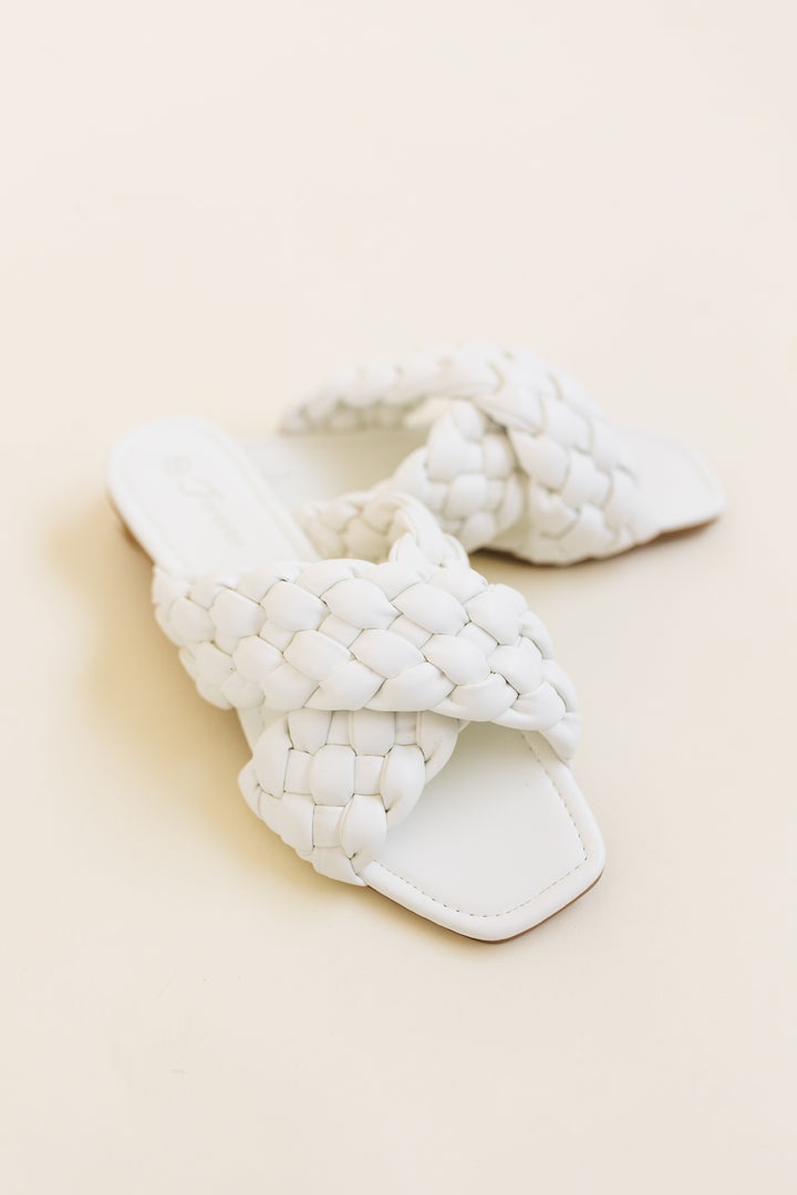 Braided Square Toe Slide Sandal *Final Sale*