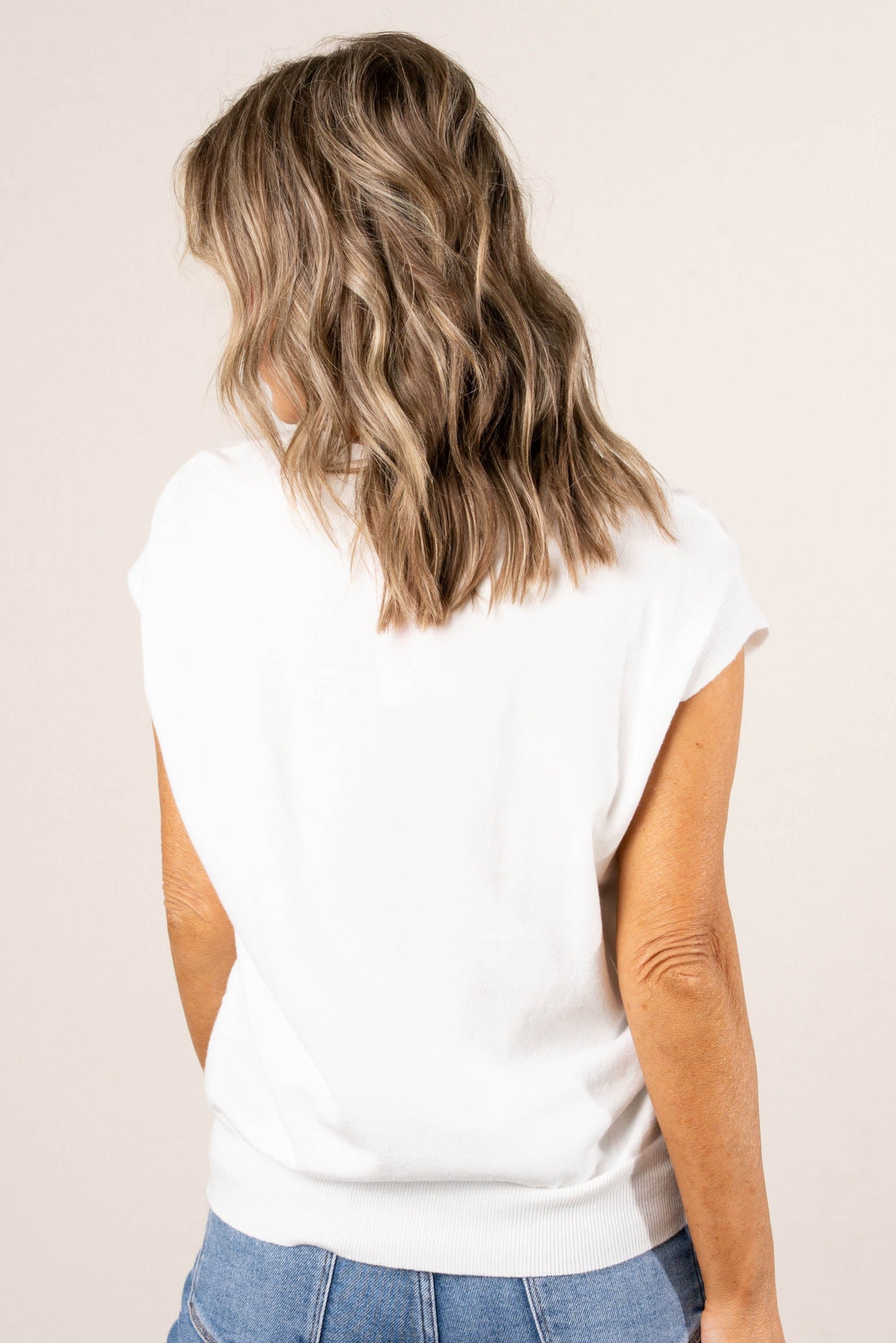 Contrast Side Stitched Sweater