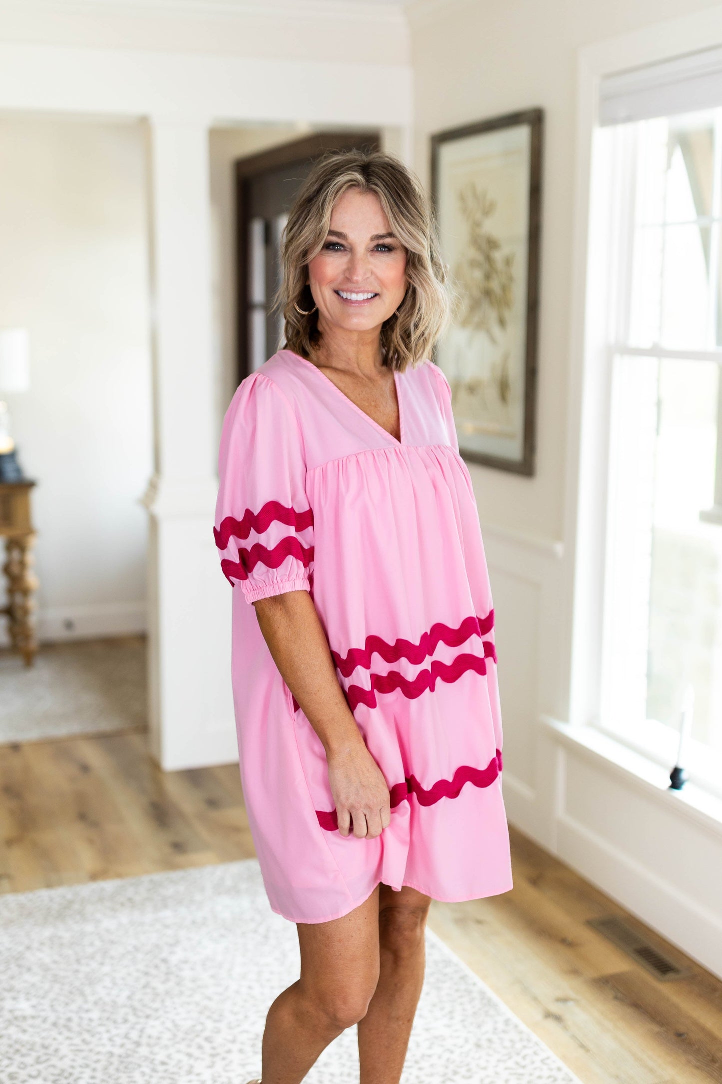 Rick Rack Trim Babydoll Dress *Final Sale*