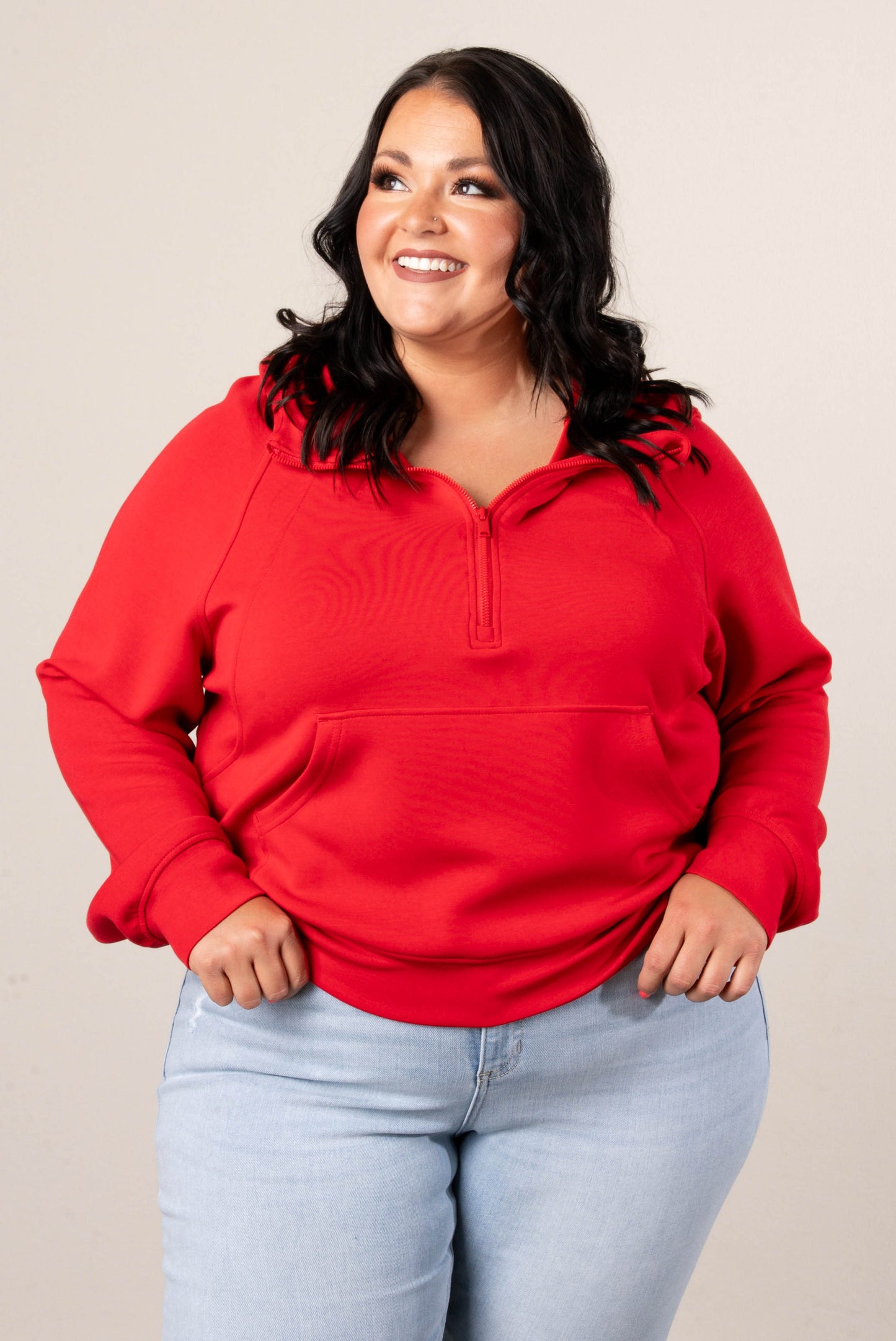 Scuba Half Zip Hooded Pullover