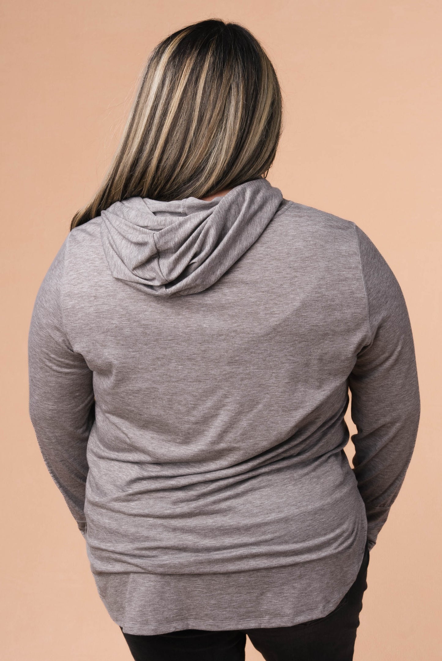 Thumbhole Cuff Hooded Pullover