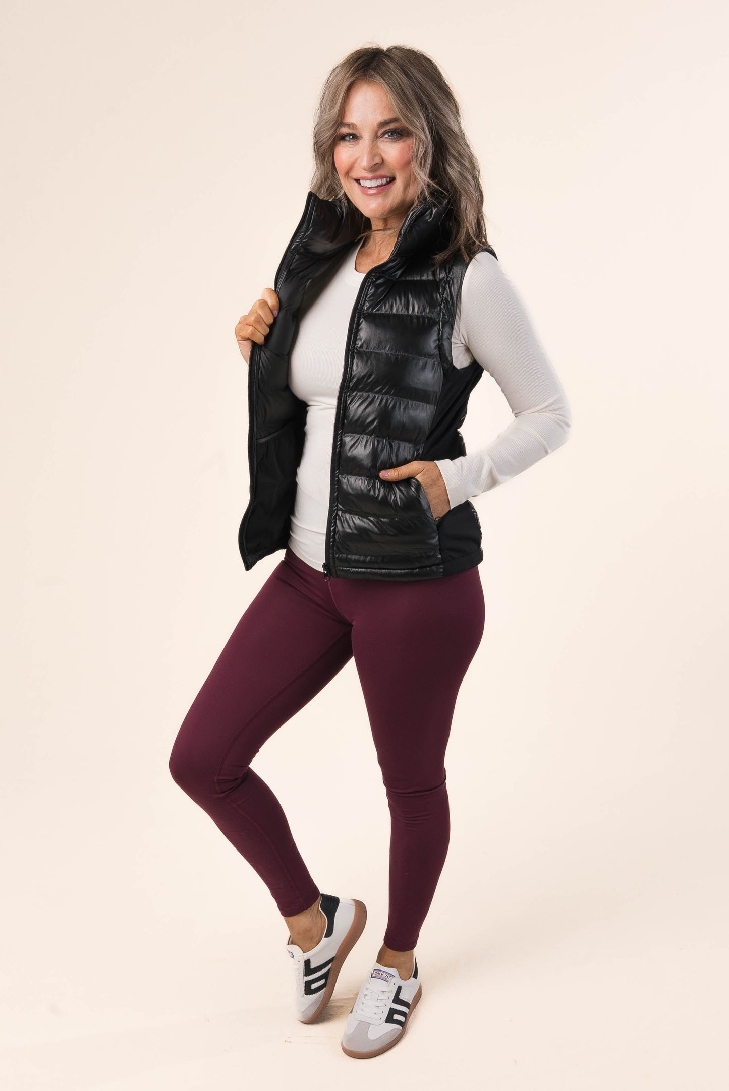 High Neck Puffer Vest