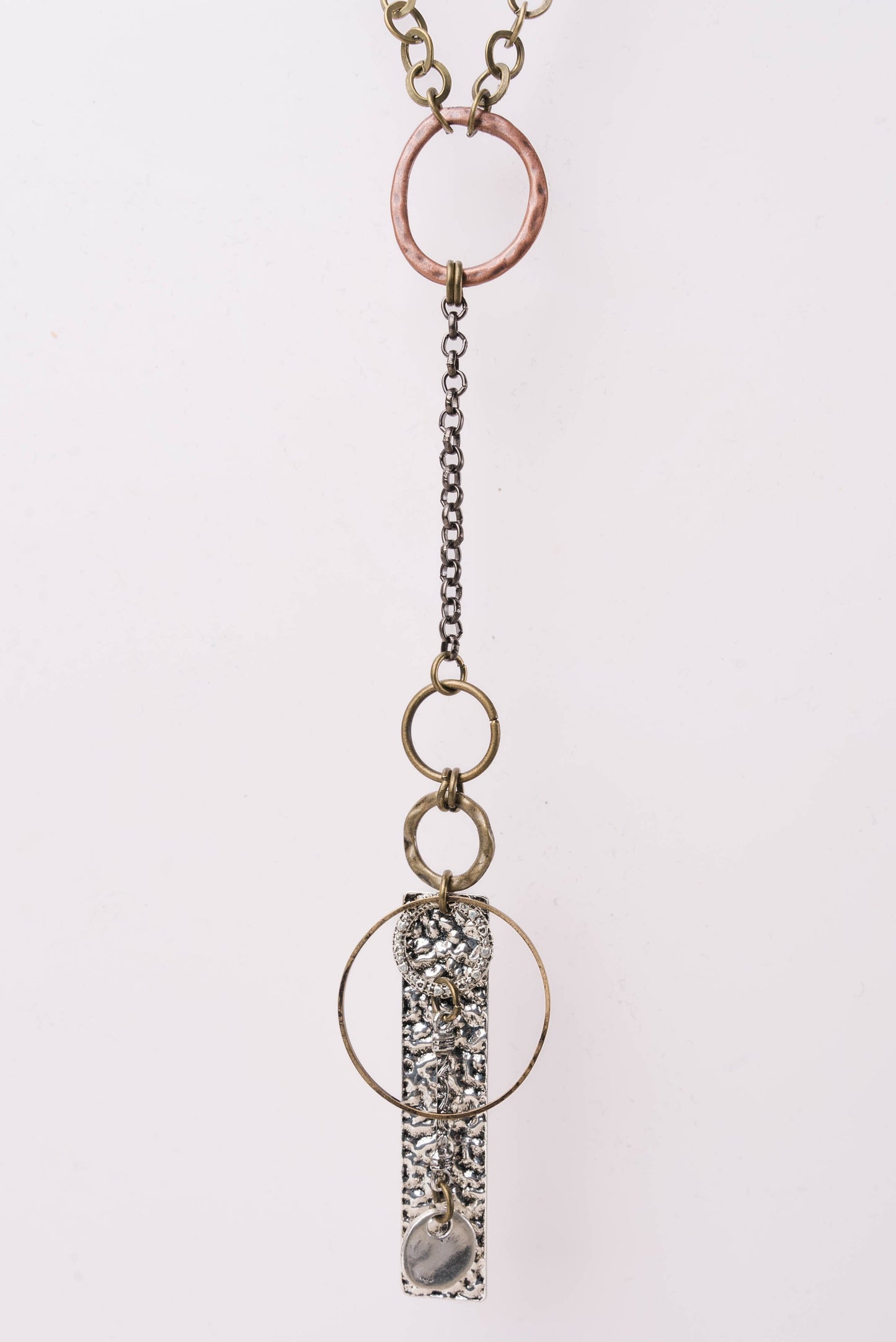Mixed Charm Lariat Necklace