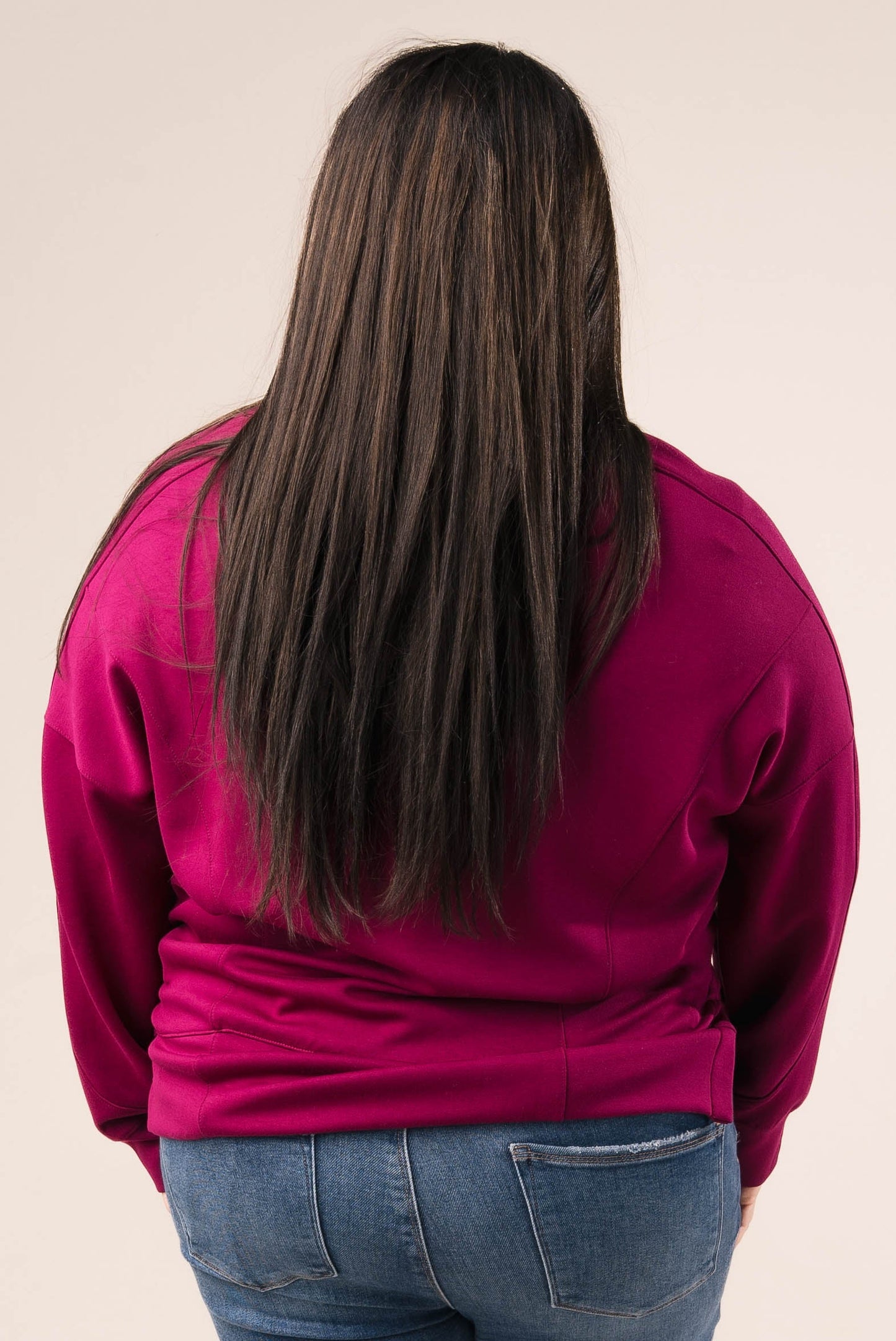 Seamed Half Zip Pullover *Final Sale*