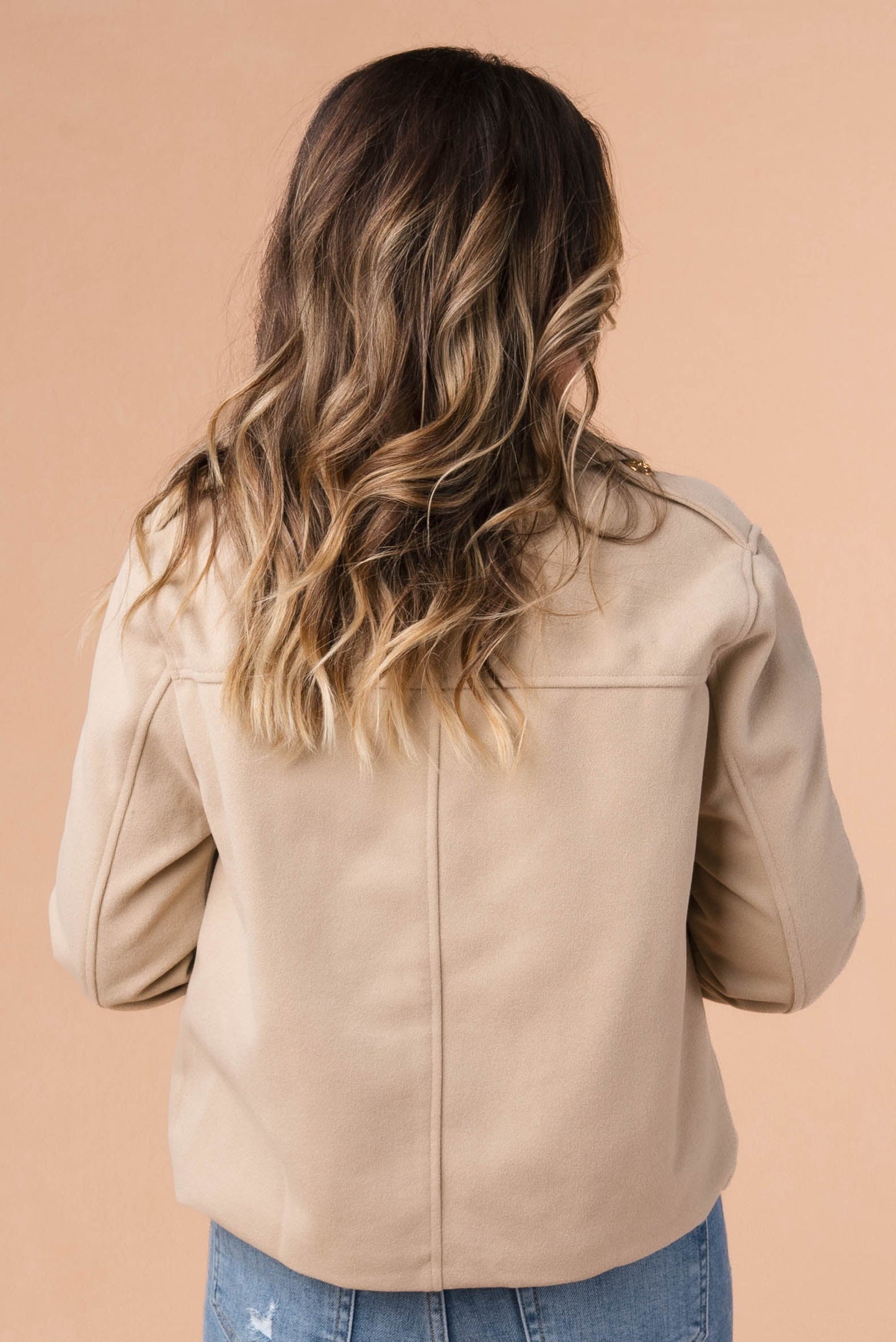 Gold Button Detail Jacket