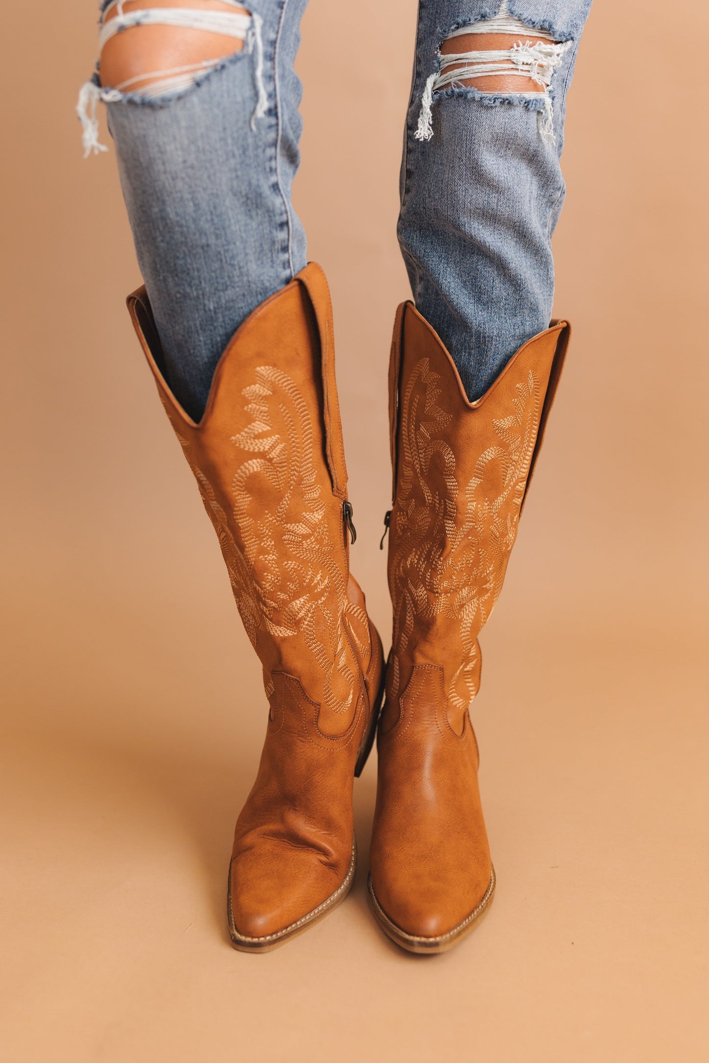 Adela Embroidered Western Boot
