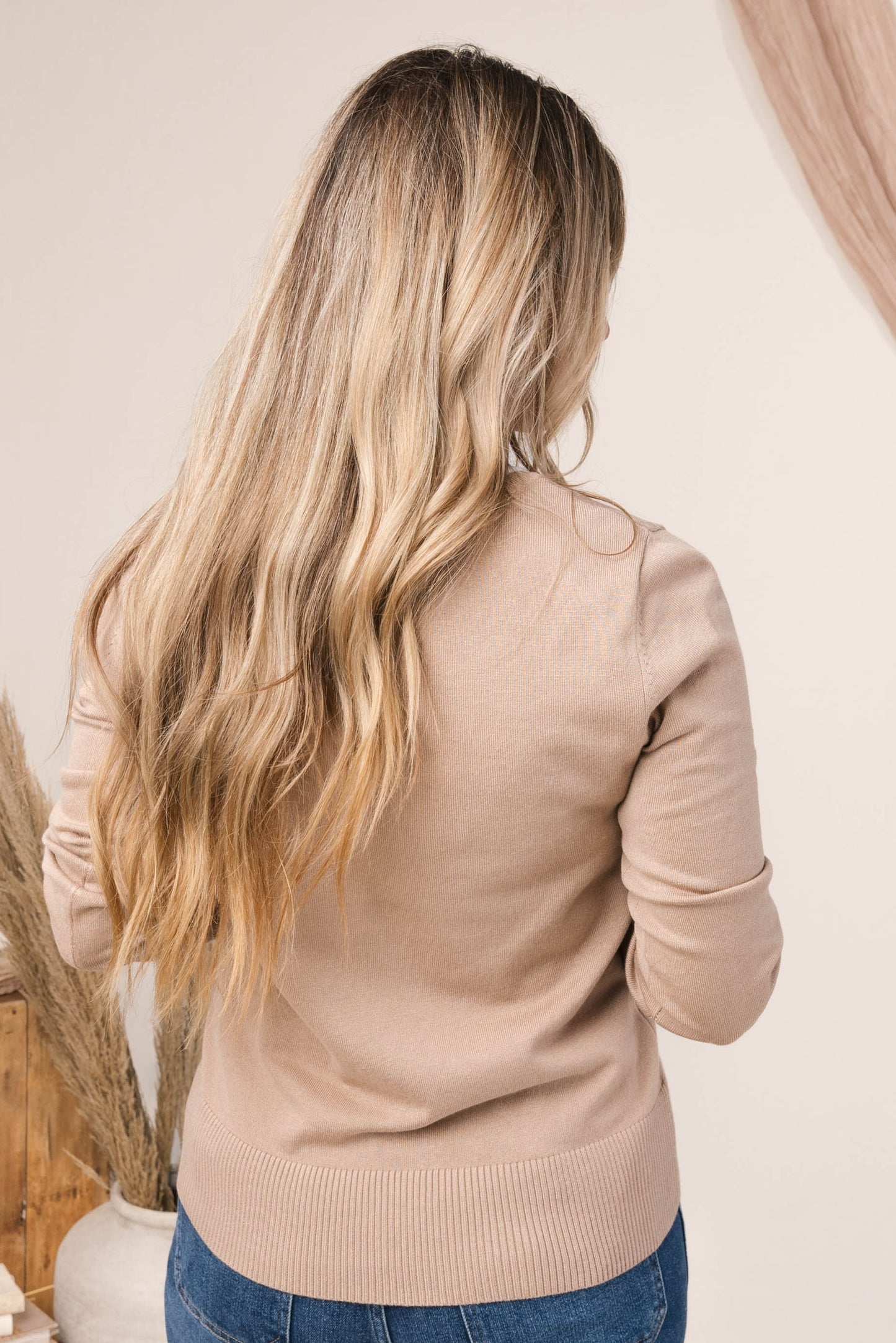 Contrast Trim Sweater