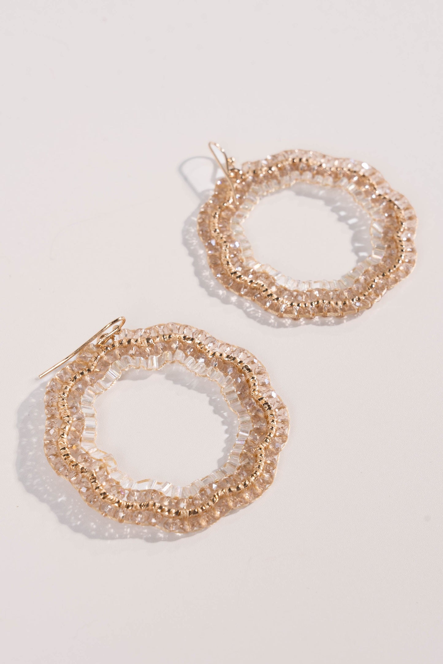 Beaded Geo Dangle Earrings