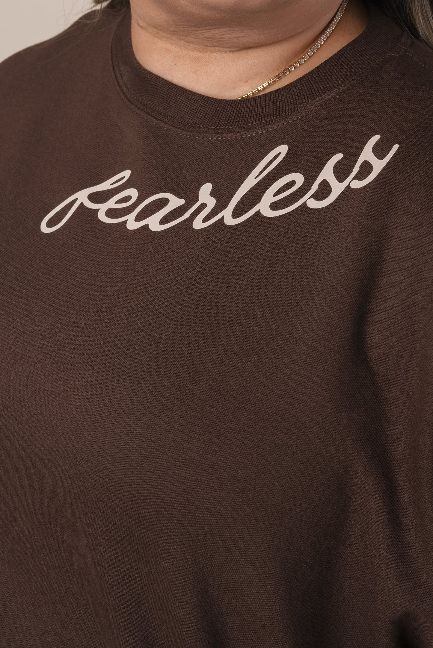 Fearless Script Graphic Sweatshirt