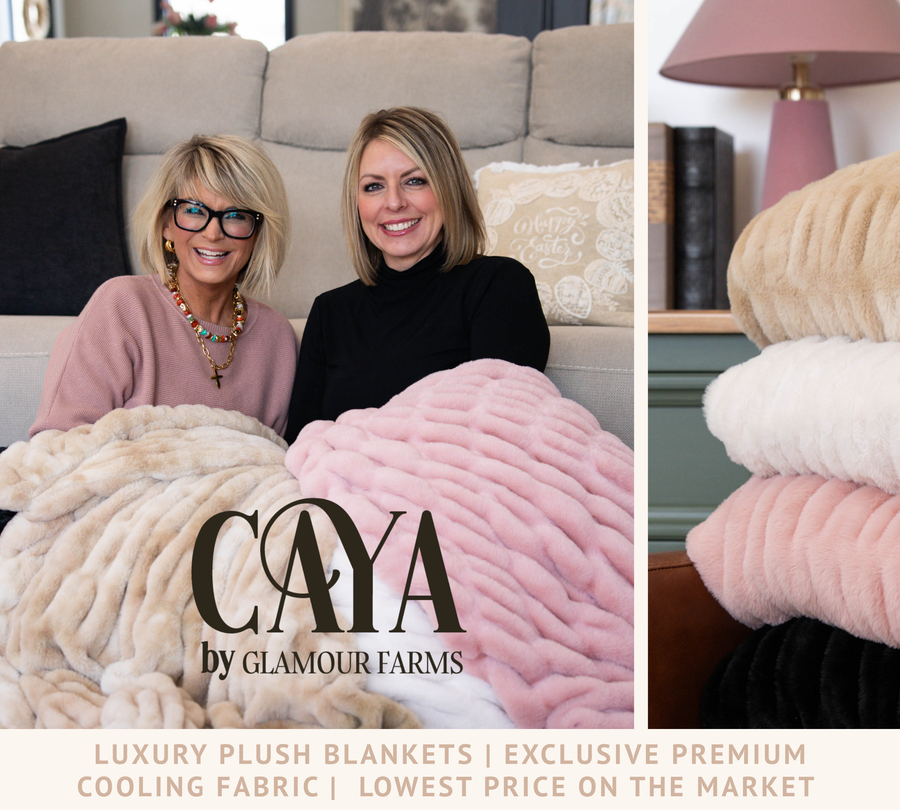 Luxury Blush Blankets | CAYA by Glamour Farms