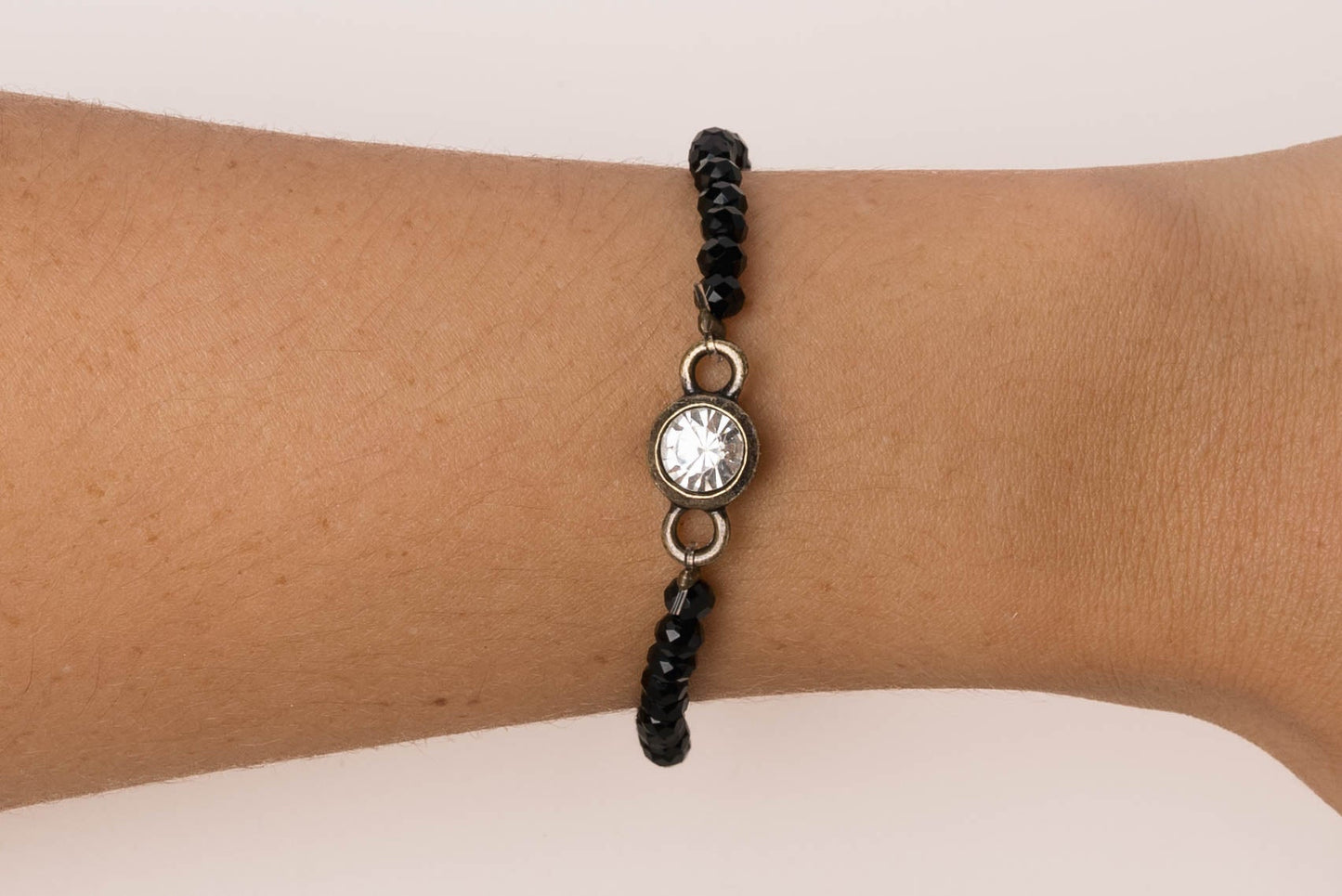 Glass Bead + Charm Bracelet