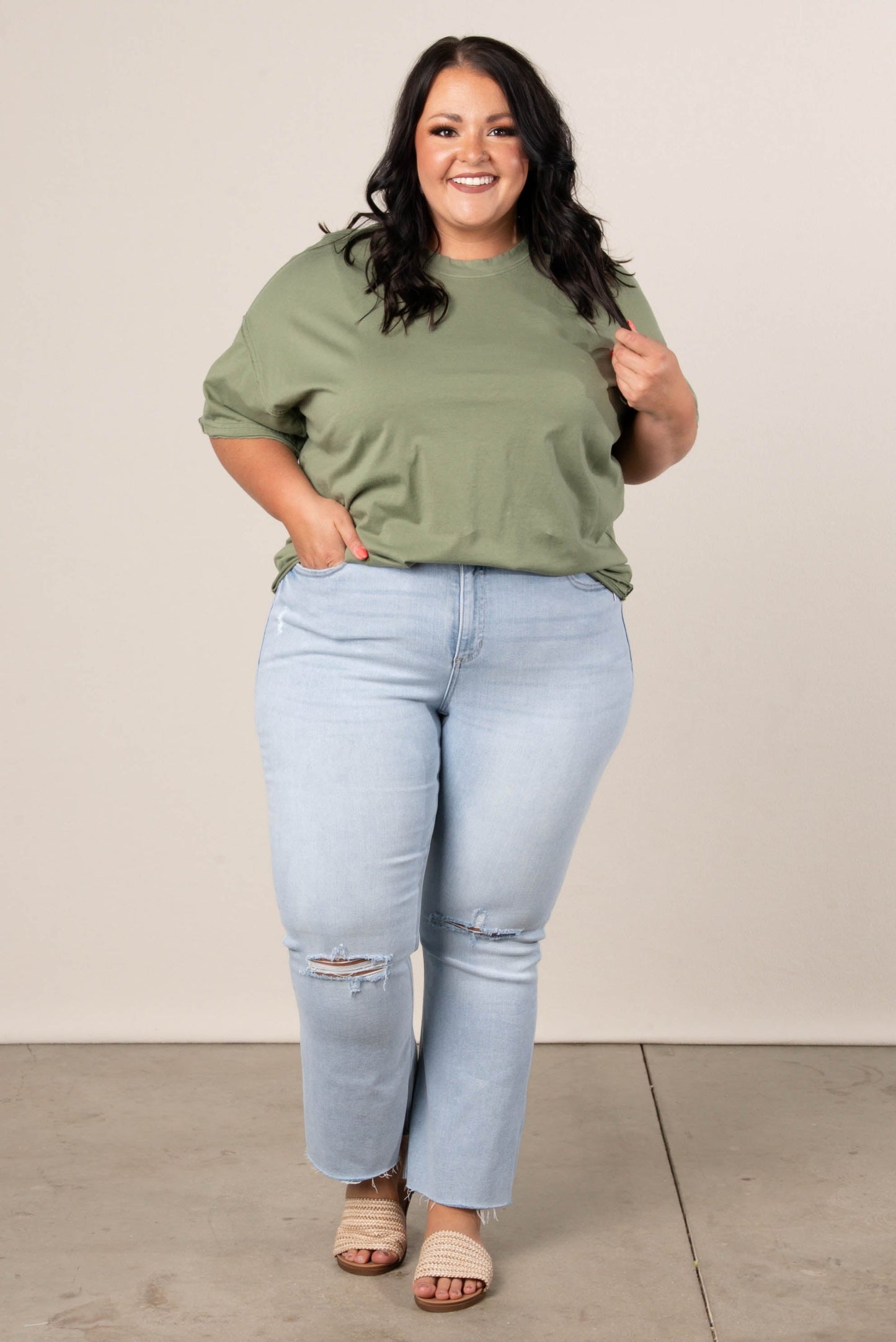 Washed Raw Seamed Tee