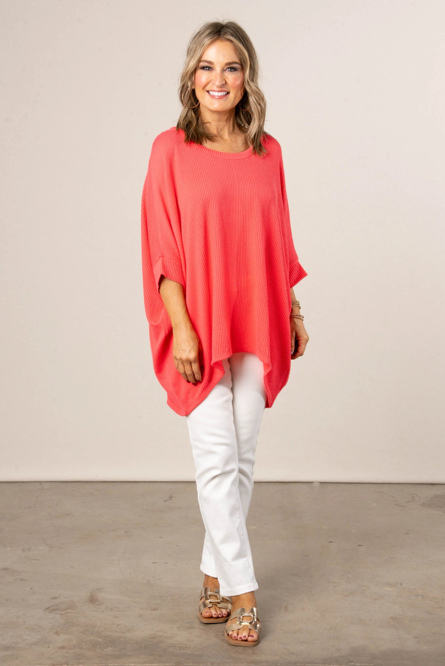 Poncho Style Dolman Tunic Top *Final Sale*